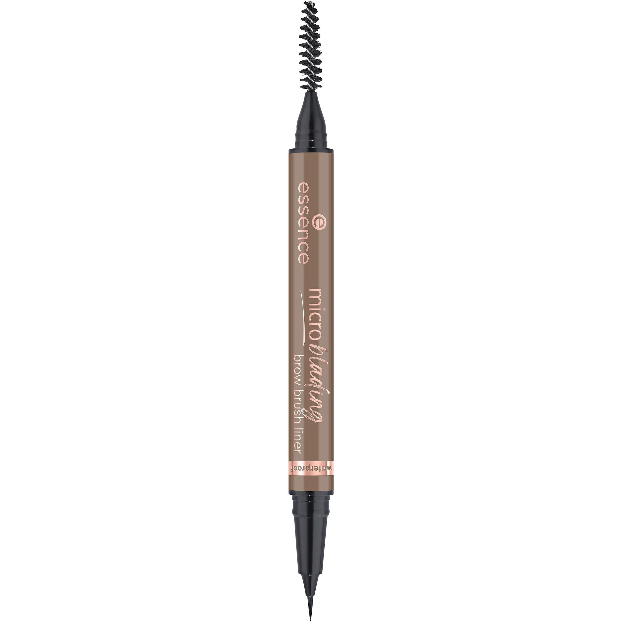 Voir la diapositive 2 : ESSENCE Microblading Brow brush liner pinceau liner et brosse à sourcils 03 neutral brown 0.6ml