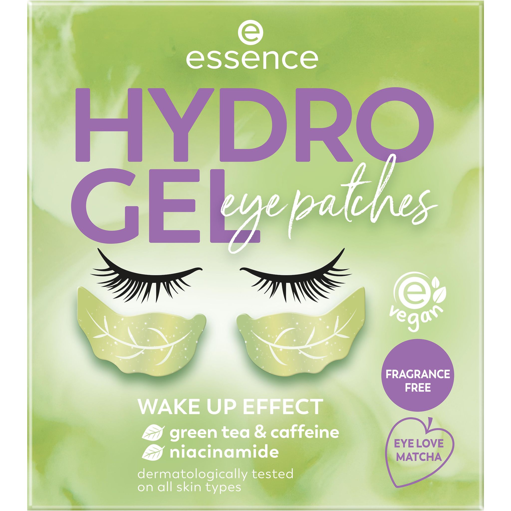 ESSENCE Hydro Gel Eye patches thé vert caféine et niacinamide 05 eye love matcha 1 paire