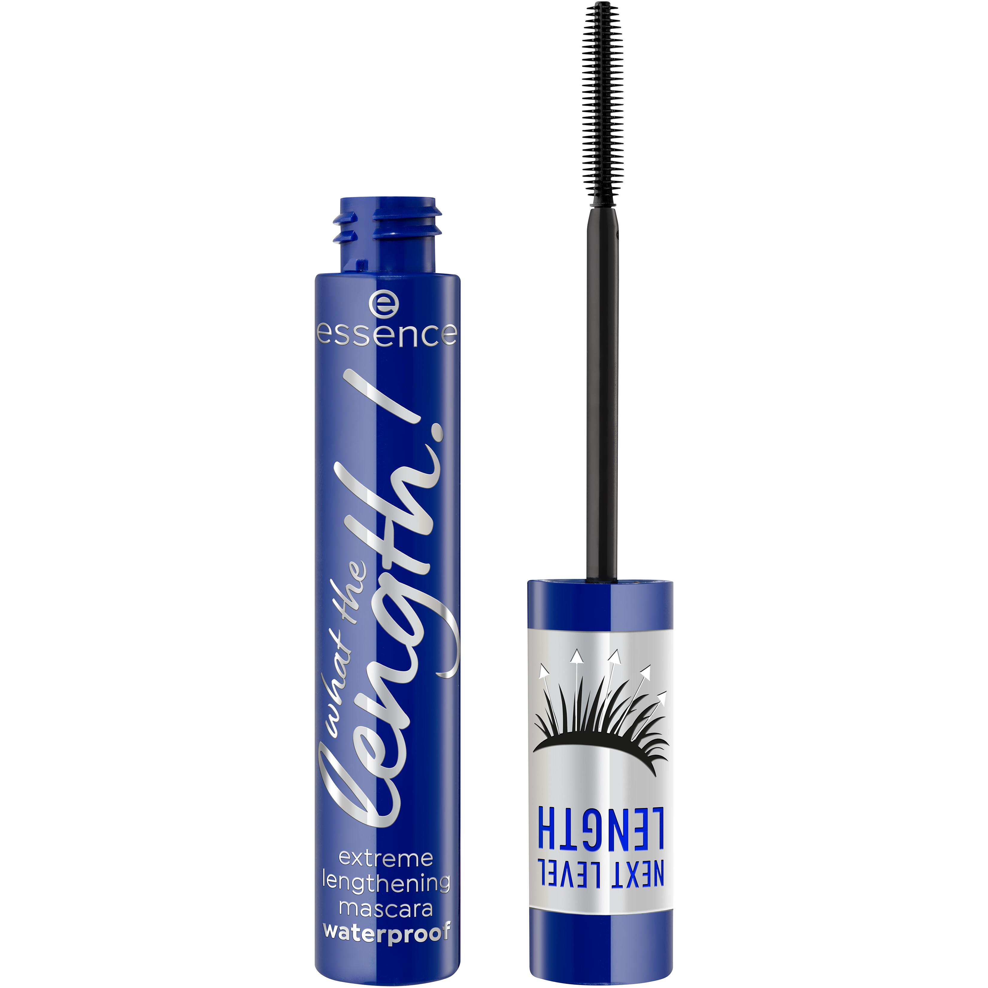 Voir la diapositive 2 : ESSENCE What The Length! Mascara extreme lenghtening waterproof 02 black 10ml