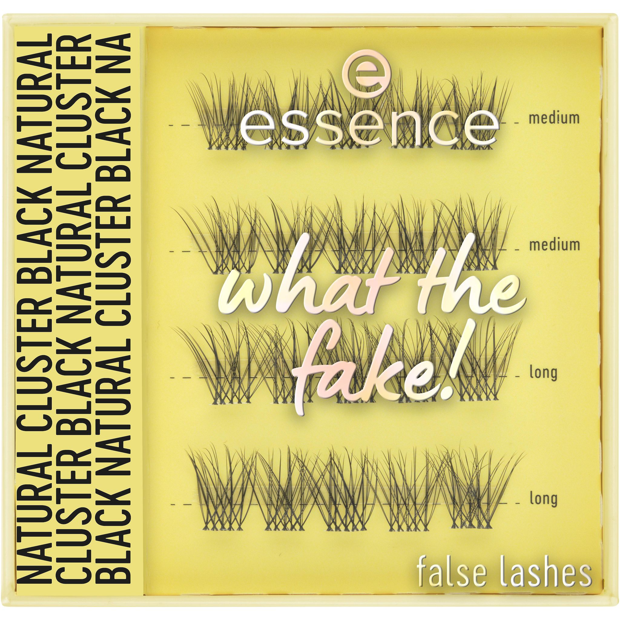 ESSENCE What The Fake! Faux cils 06 natural cluster black 1 pièce