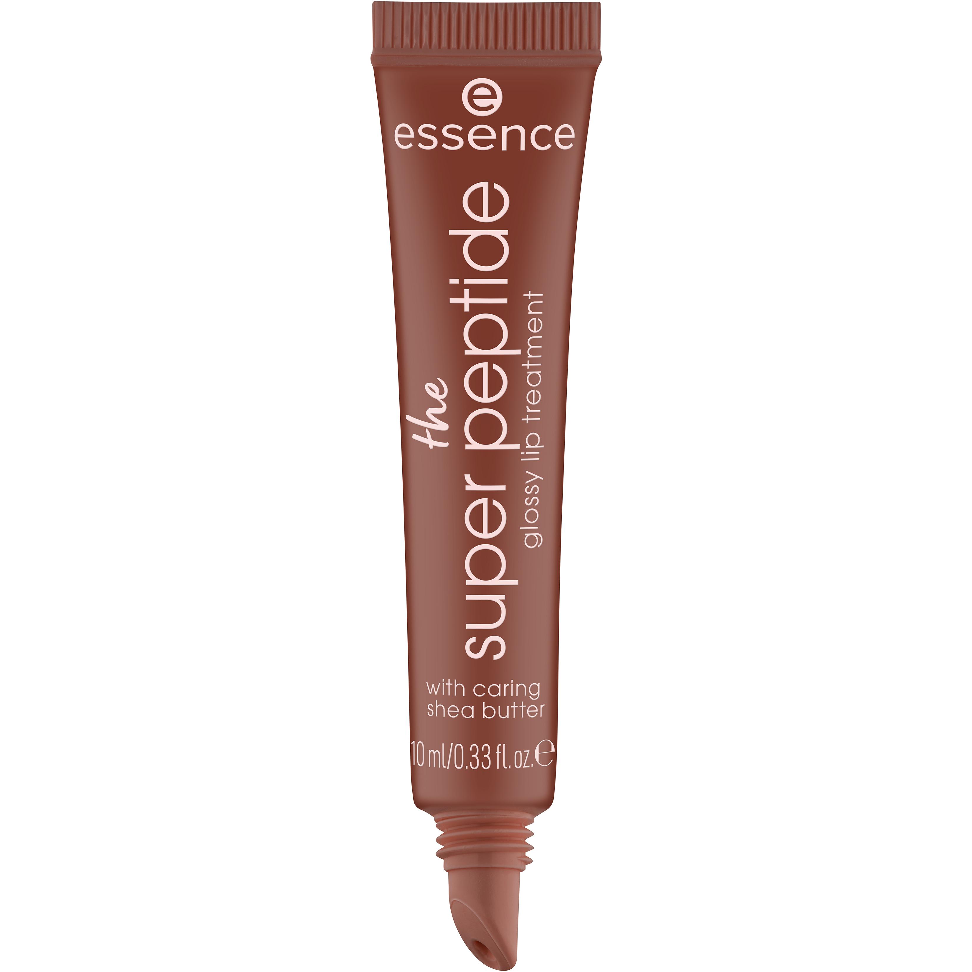Voir la diapositive 2 : ESSENCE The Super Peptide Glossy lip treatment 06 plumfection 10ml