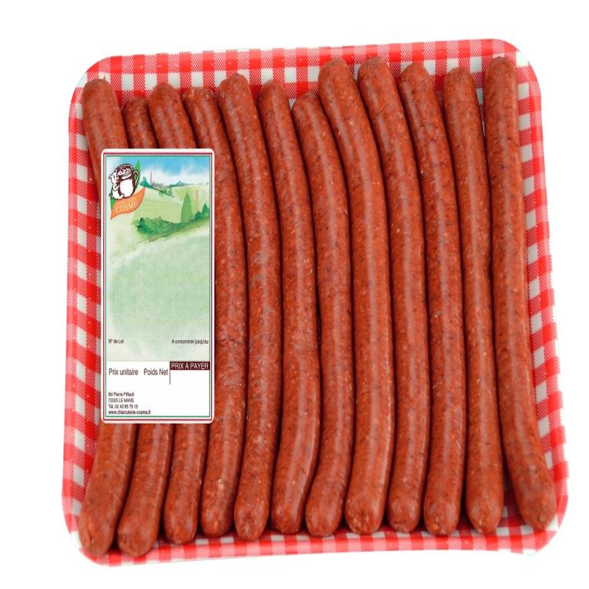 CHARCUTERIE COSME Merguez 12 pièces 800g