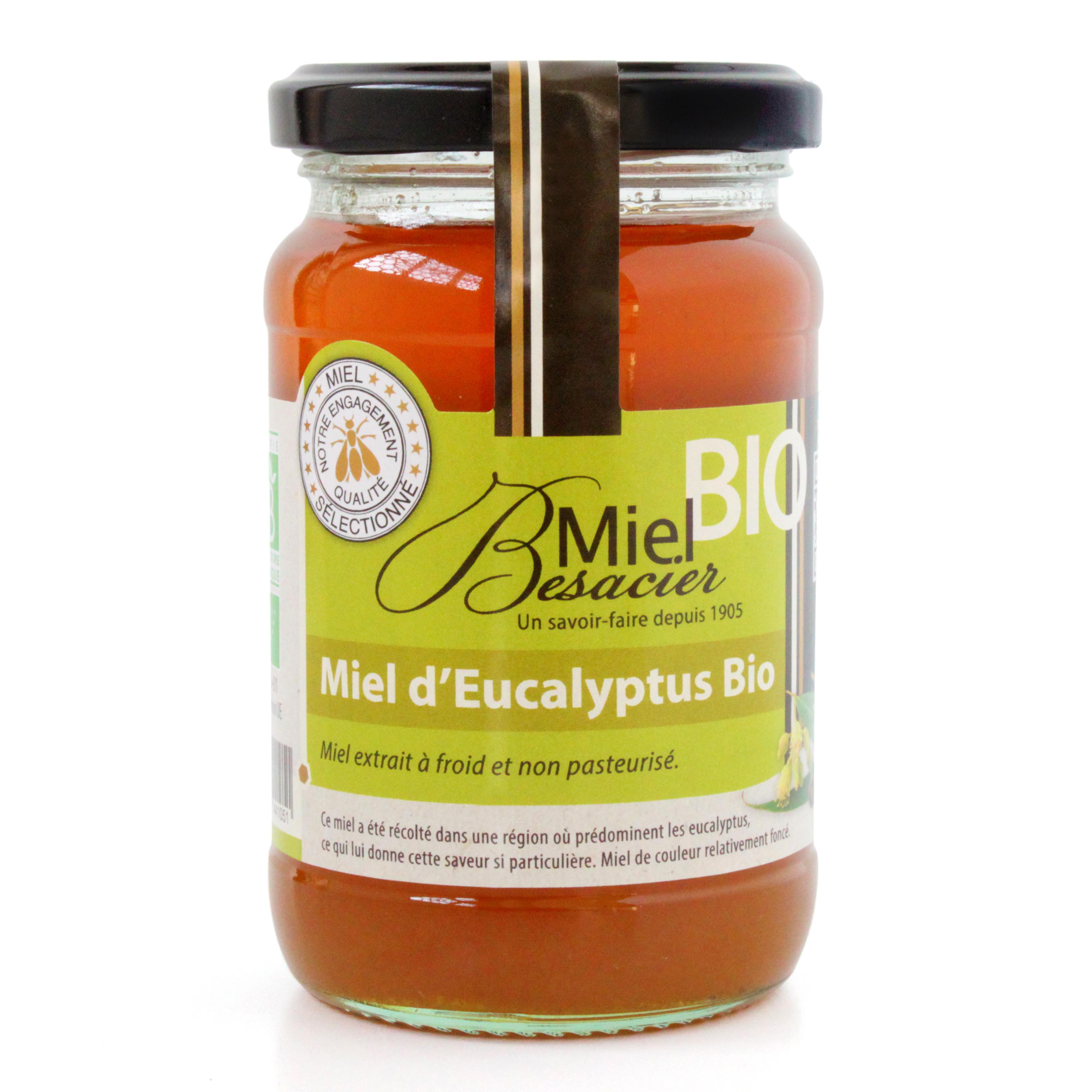 MIEL BESACIER Miel d'eucalyptus bio 350g