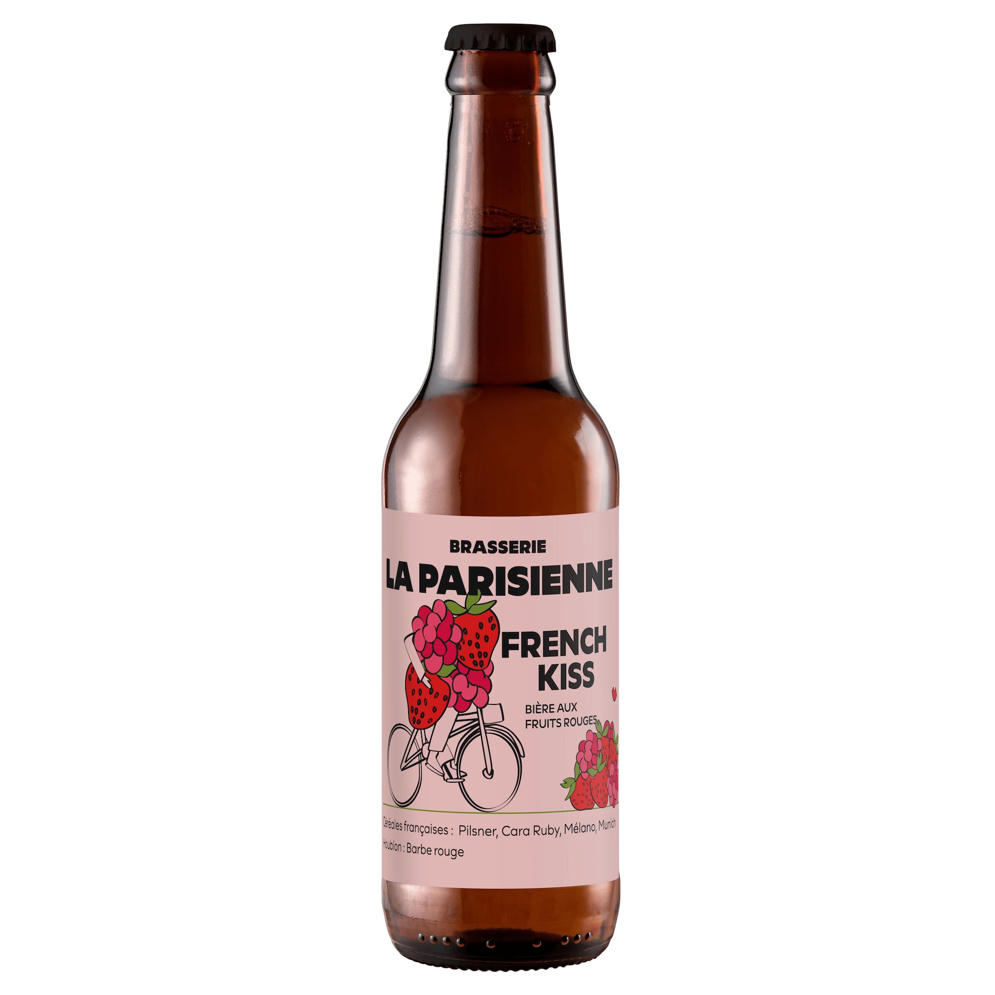 BRASSERIE LA PARISIENNE French Kiss Bière aromatisée aux fruits rouges 5% 33cl