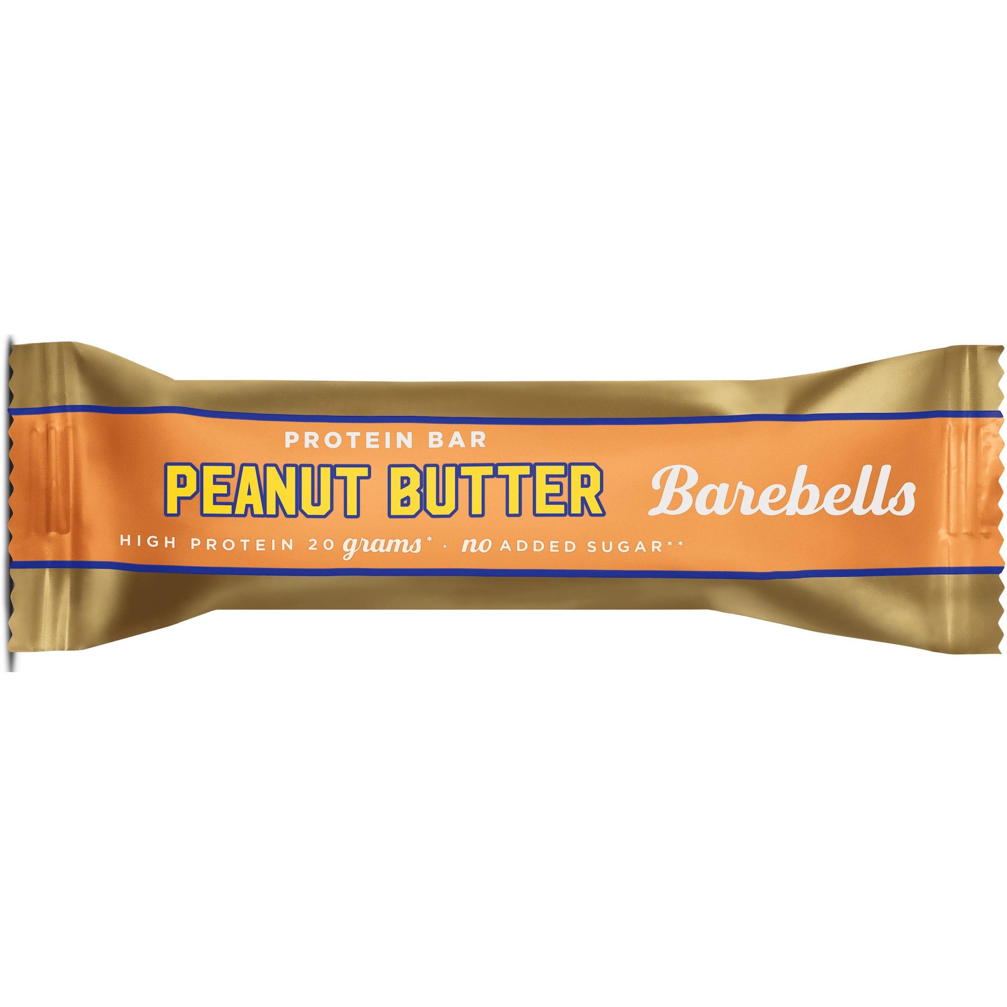 BAREBELLS Barre protéinée au beurre de cacahuète 1 pièce 55g