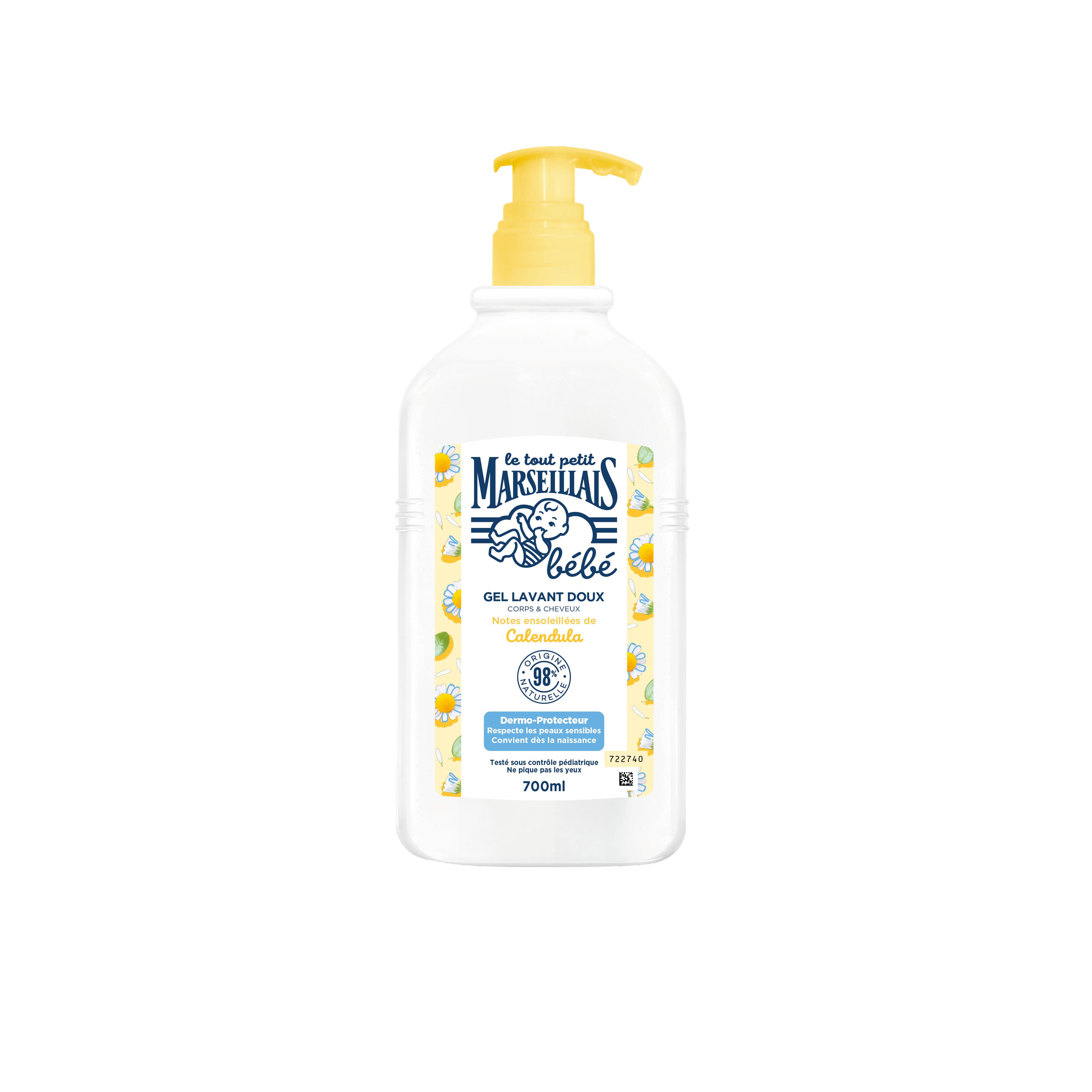 LE TOUT PETIT MARSEILLAIS Gel lavant doux calendula 2 en 1 corps et cheveux 700ml
