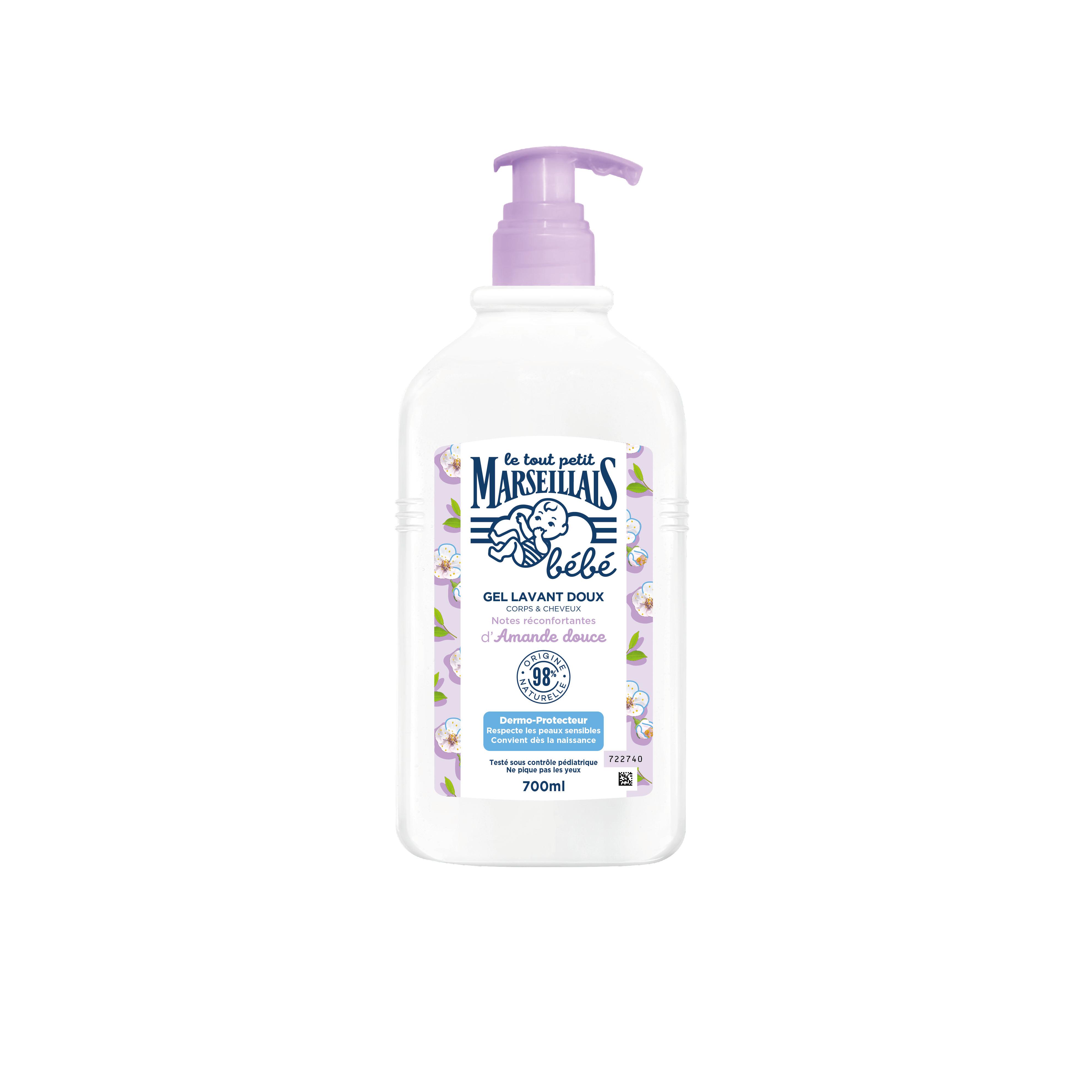 LE TOUT PETIT MARSEILLAIS Gel lavant doux amande douce 2 en 1 corps et cheveux 700ml