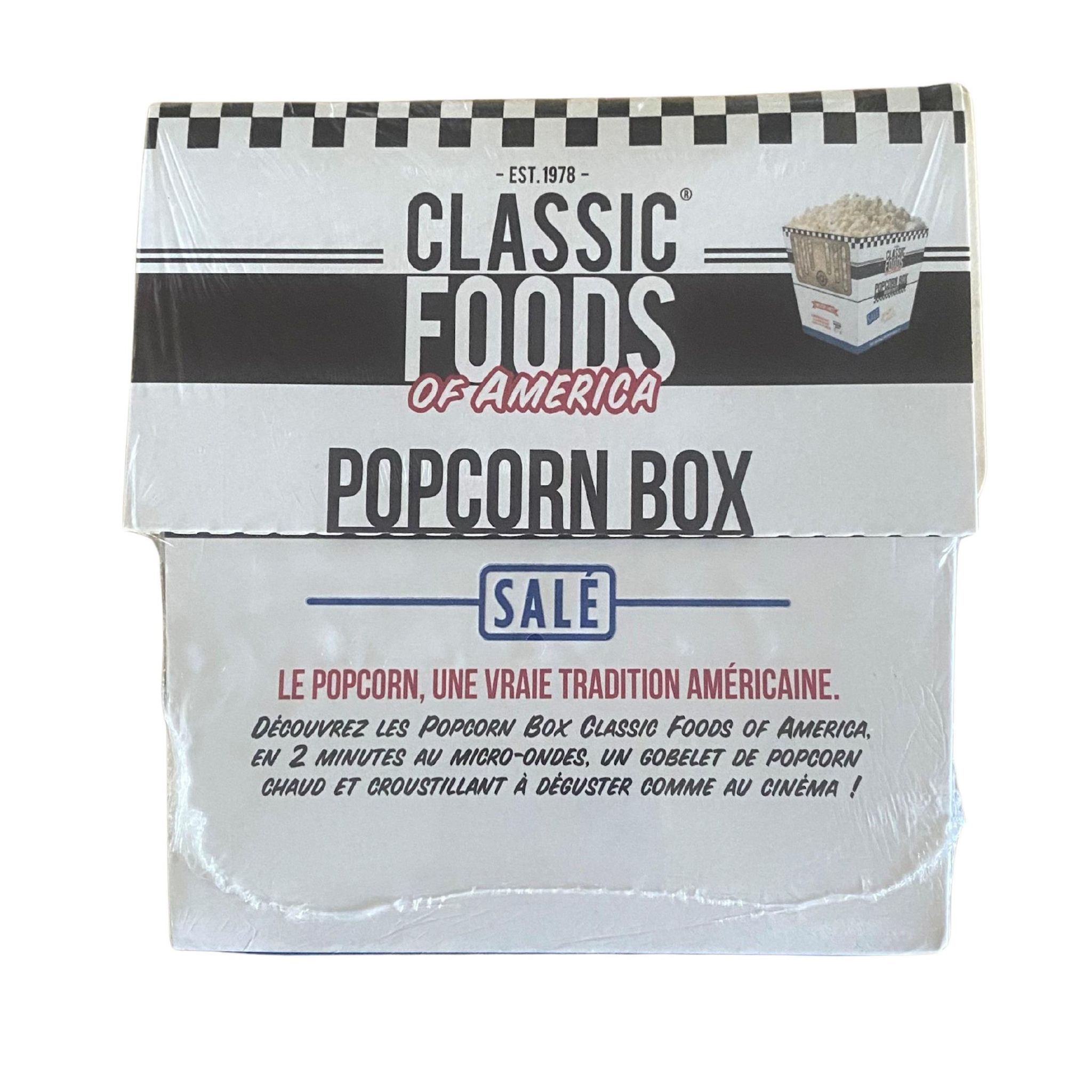 CLASSIC FOODS OF AMERICA Popcorn maïs à éclater micro-ondable salé 90g