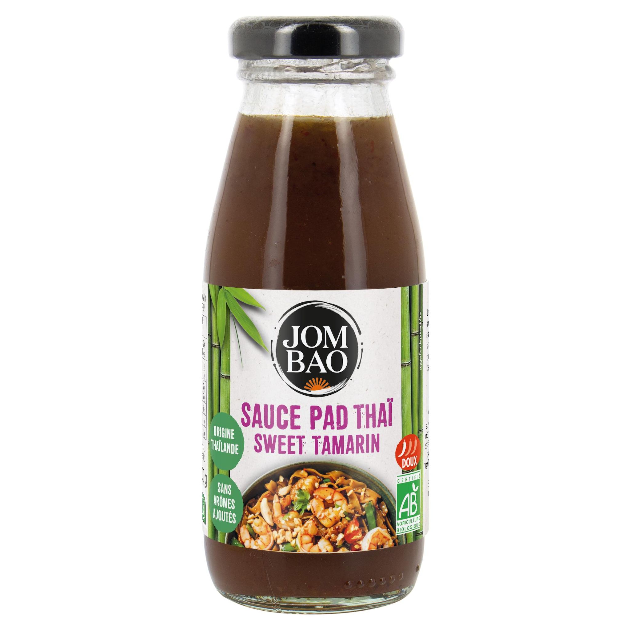 JOM BAO Sauce tamarin douce bio bocal pour pad thaï origine Thaïlande 200g