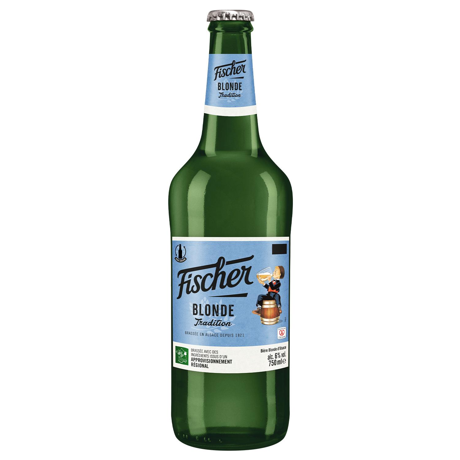 FISCHER Bière blonde tradition 6% 75cl