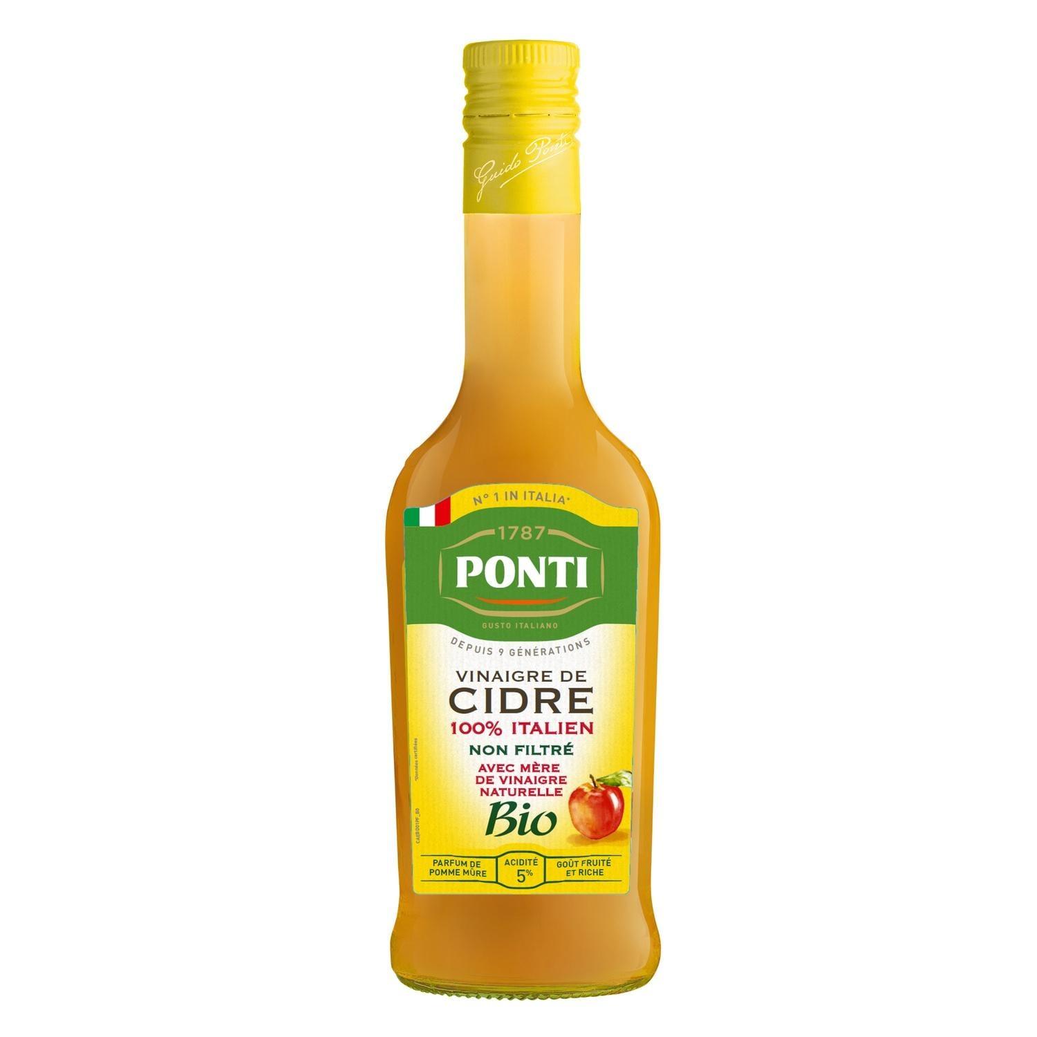 PONTI Vinaigre cidre non filtré bio 500ml