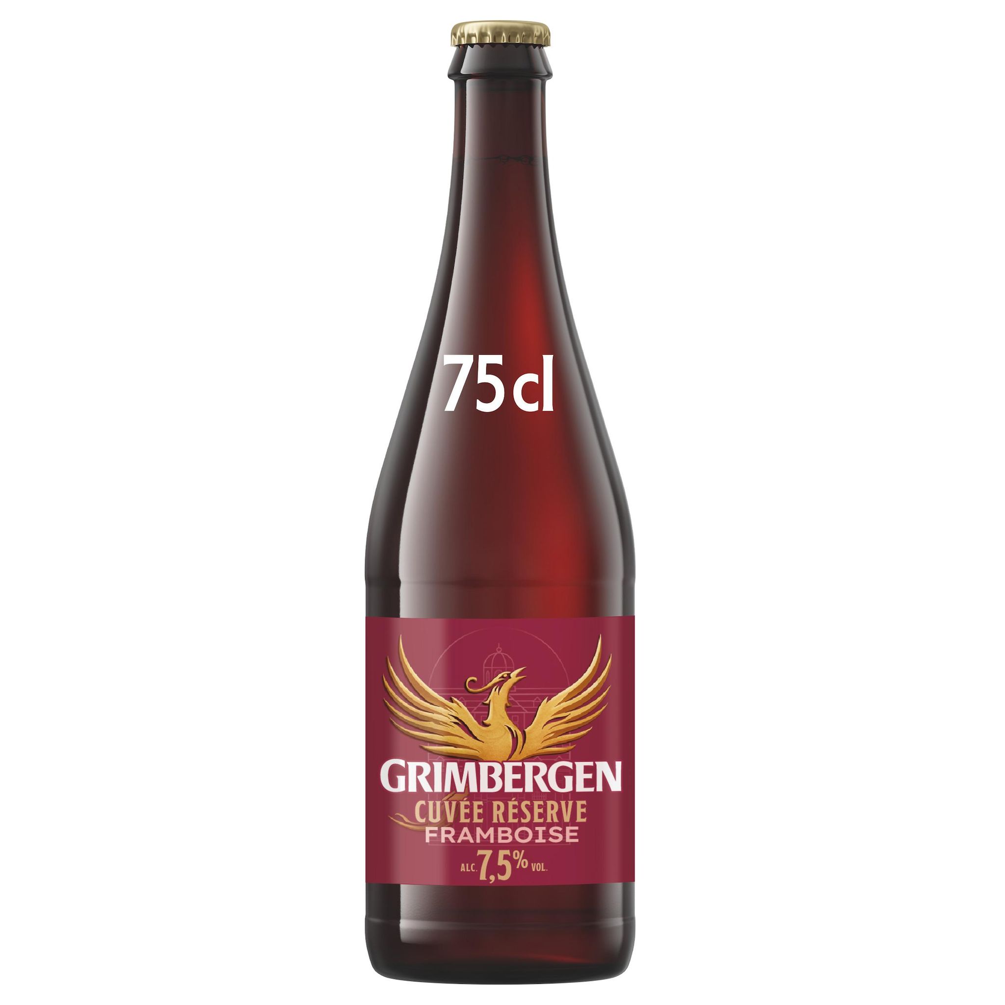 GRIMBERGEN Cuvée réserve bière aromatisée framboise 7.5% 75cl