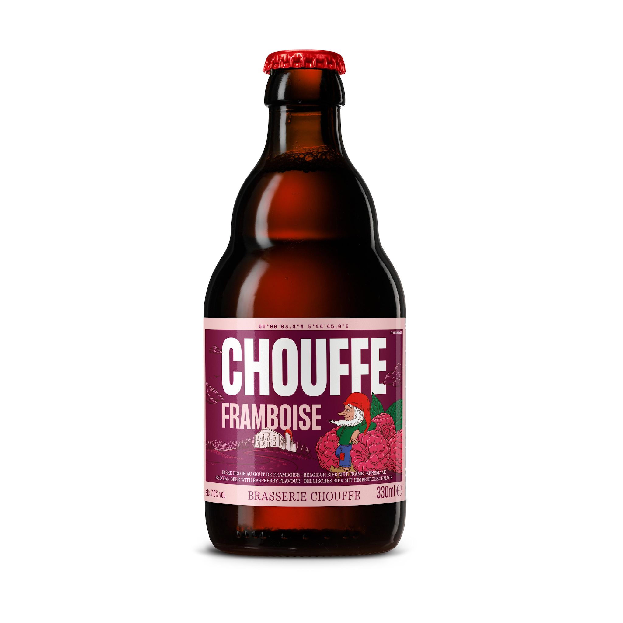 CHOUFFE Bière belge aromatisée framboise 7% 33cl