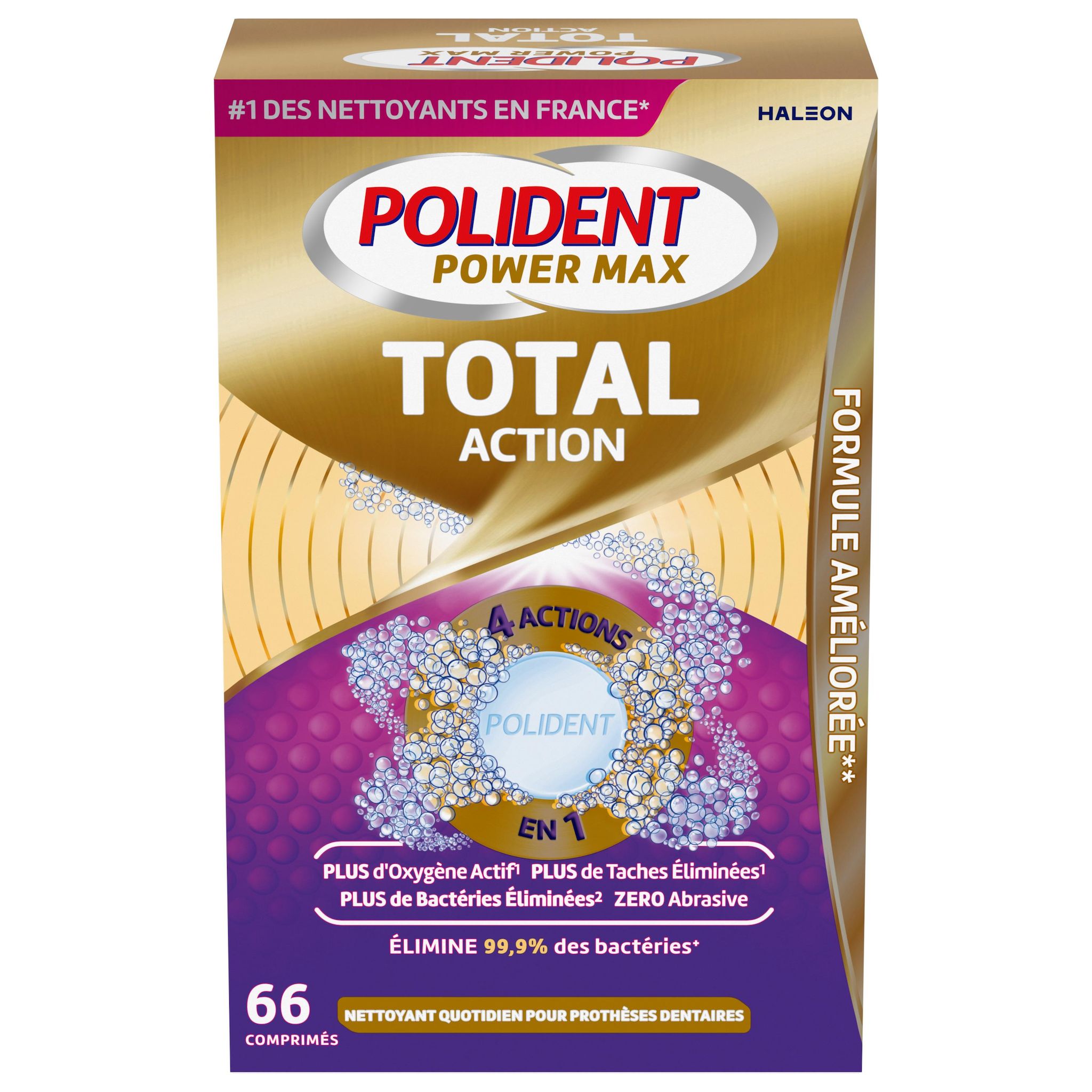 POLIDENT Total action Nettoyant pour prothèses dentaires 182g