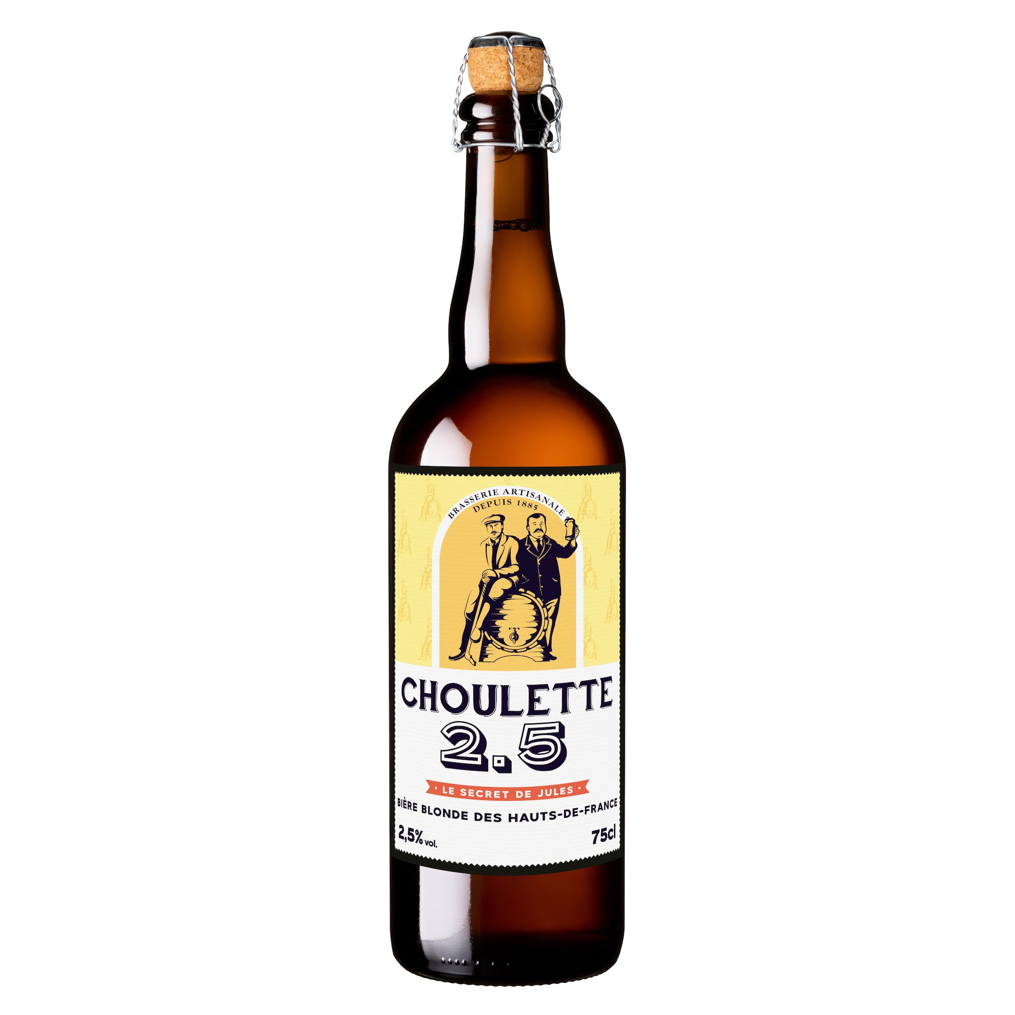 LA CHOULETTE Bière blonde des Hauts-de-France 2,5% bouteille 75cl