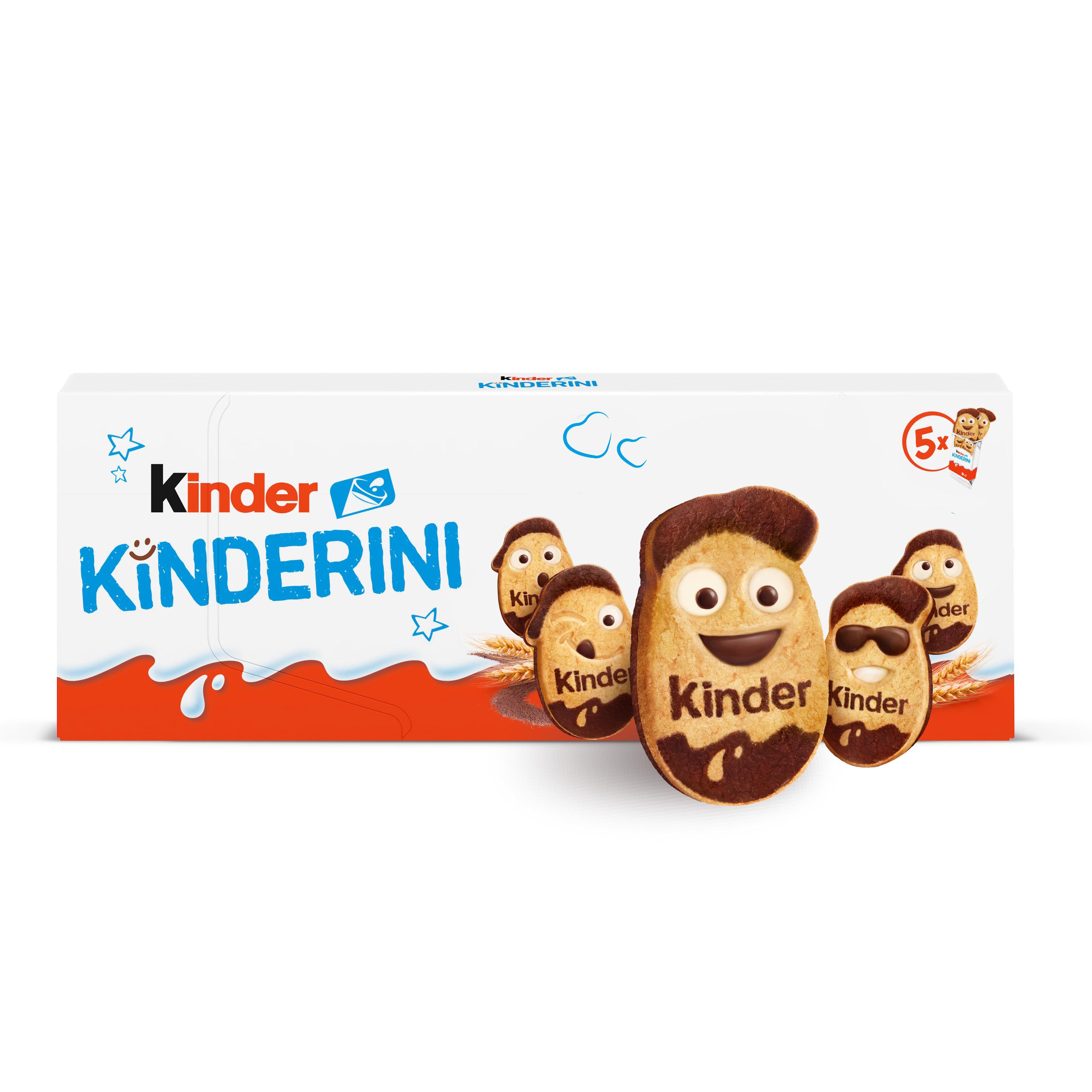 KINDER Kinderini biscuits au lait et au cacao 5x2 biscuits 125g