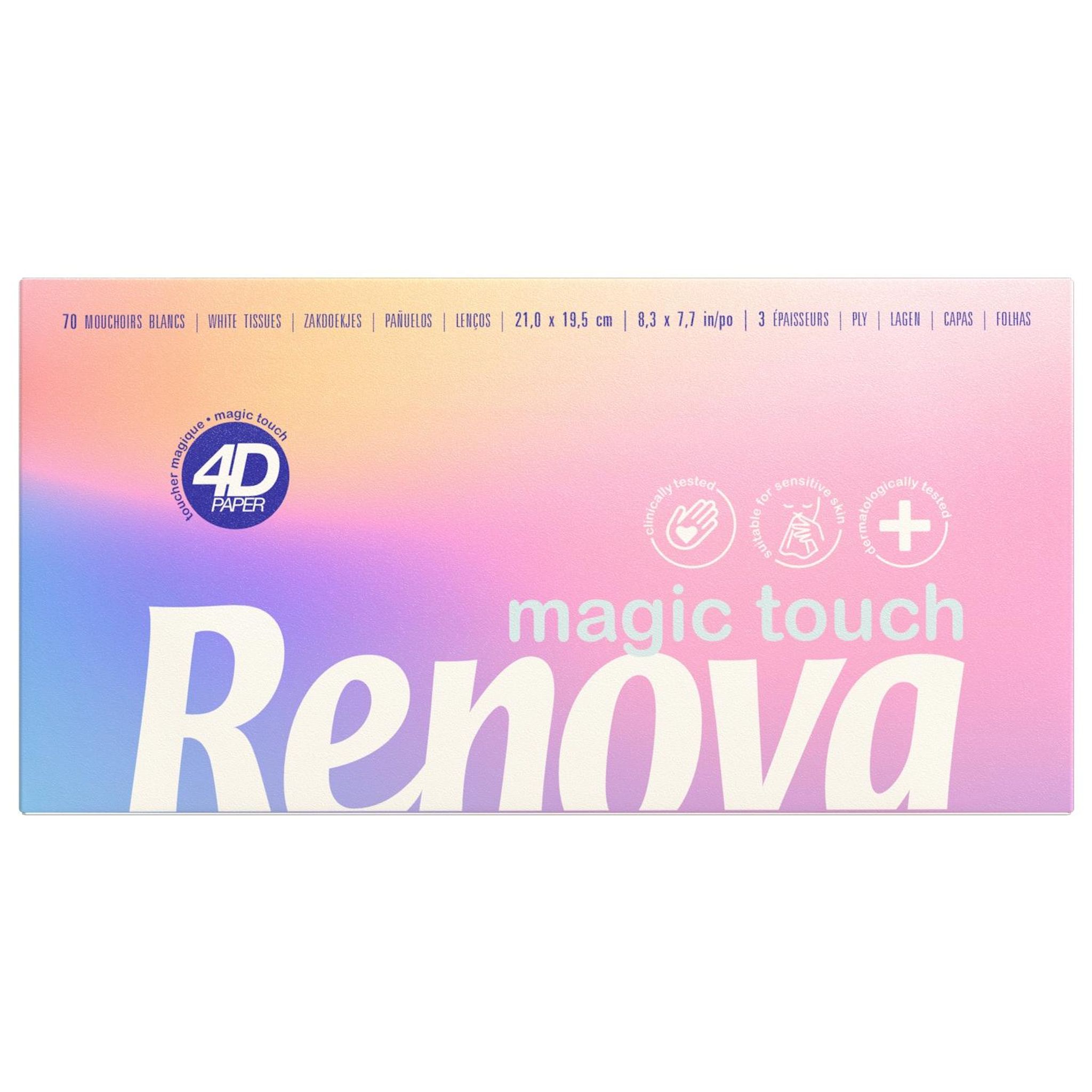 RENOVA Boite mouchoirs 3 plis 70