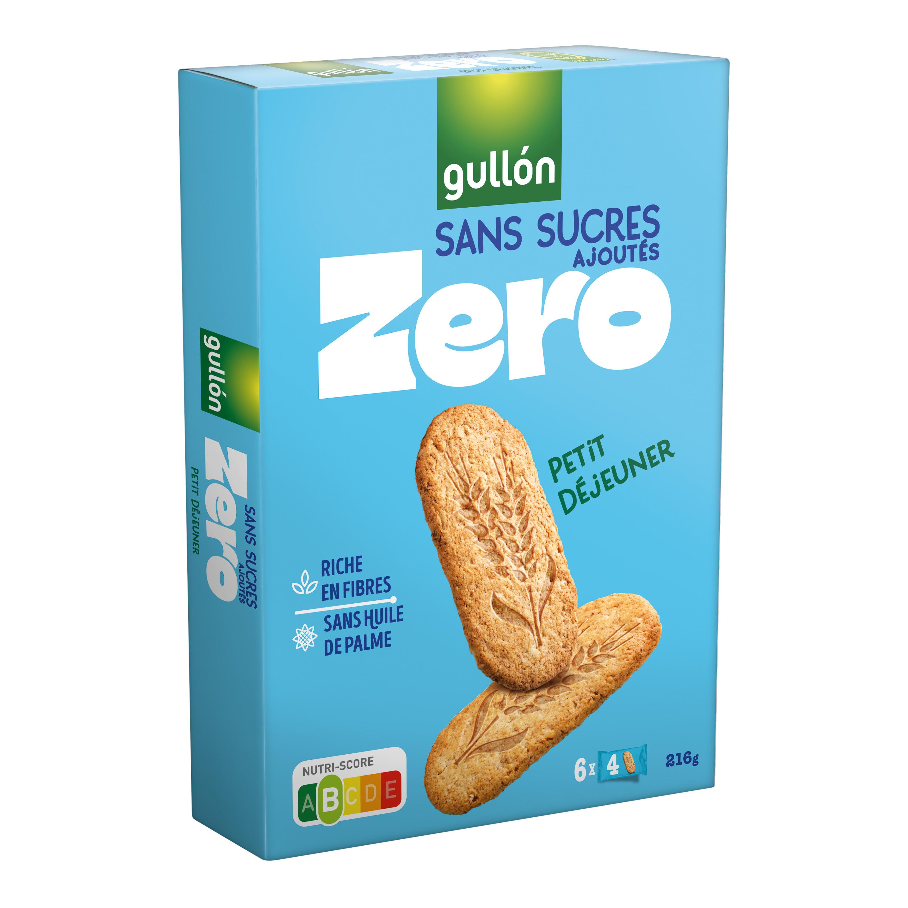 GULLON Biscuits petit-déjeuner sans sucres ajoutés 6x4 biscuits 216g