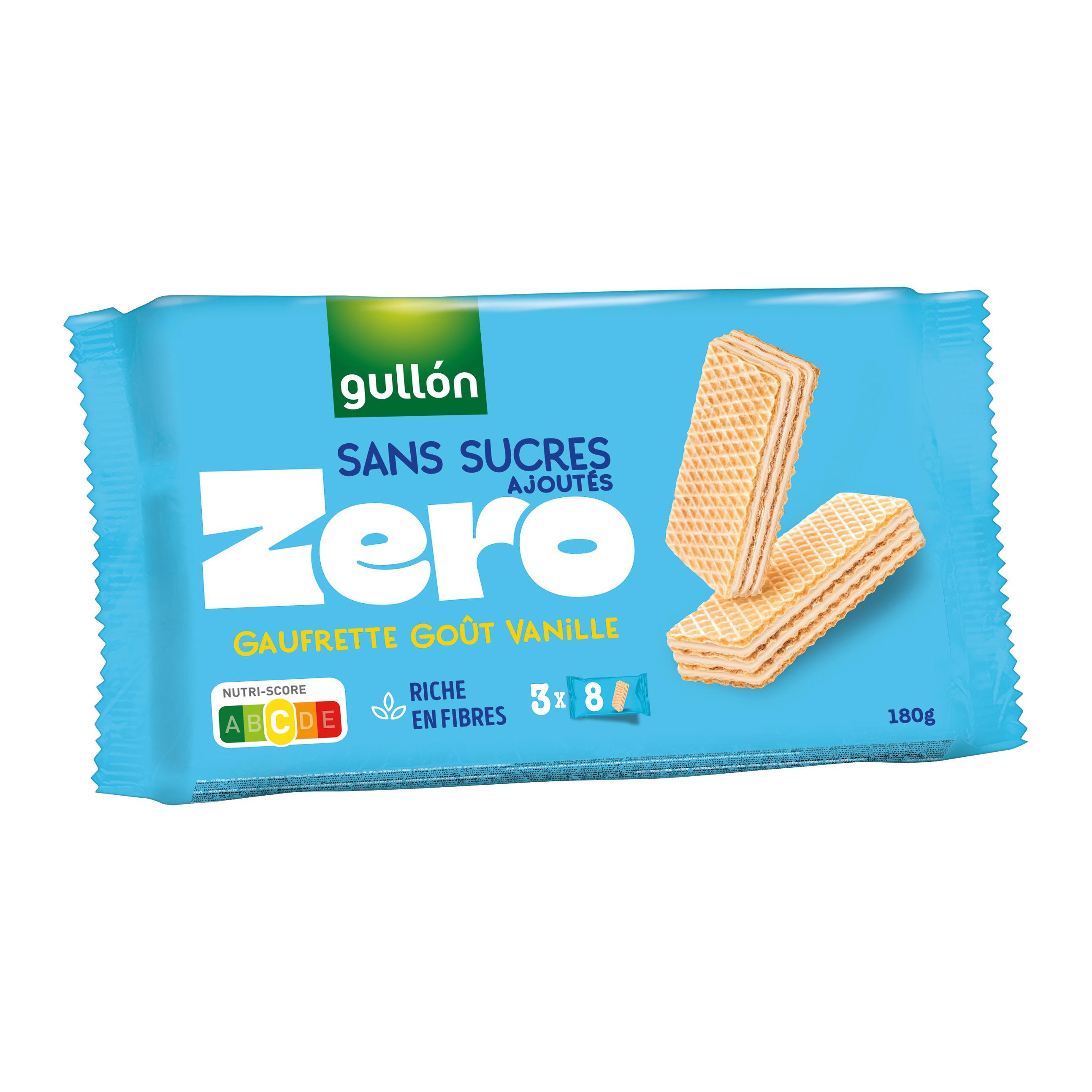 Voir la diapositive 2 : GULLON Gaufrettes sans sucres ajoutés à la vanille 3x8 gaufrettes 180g