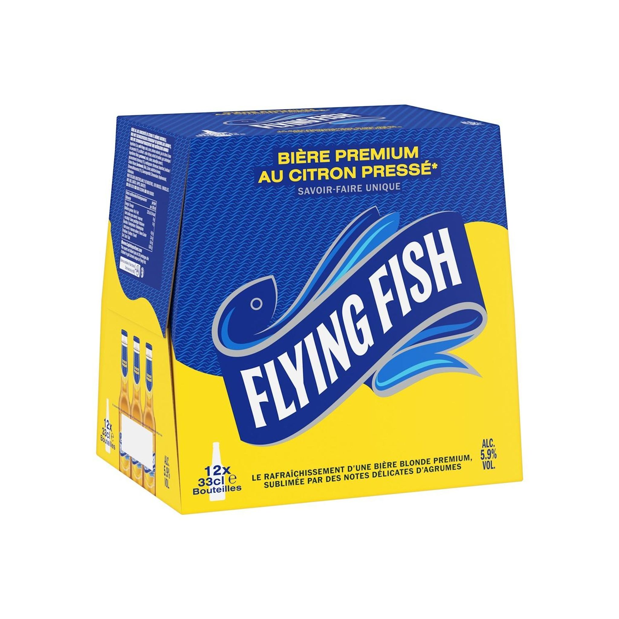 FLYING FISH Bière blonde aromatisée citron 5.9% 12x33cl