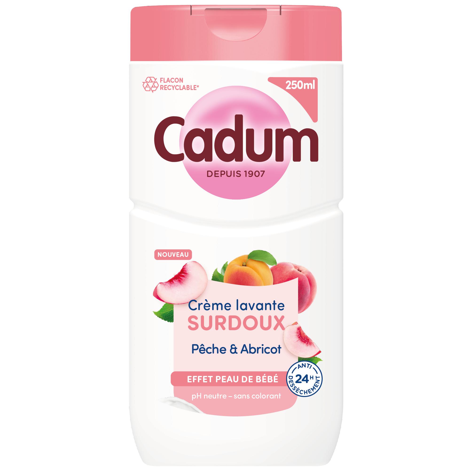 CADUM Crème lavante surdoux pêche et abricot 250ml