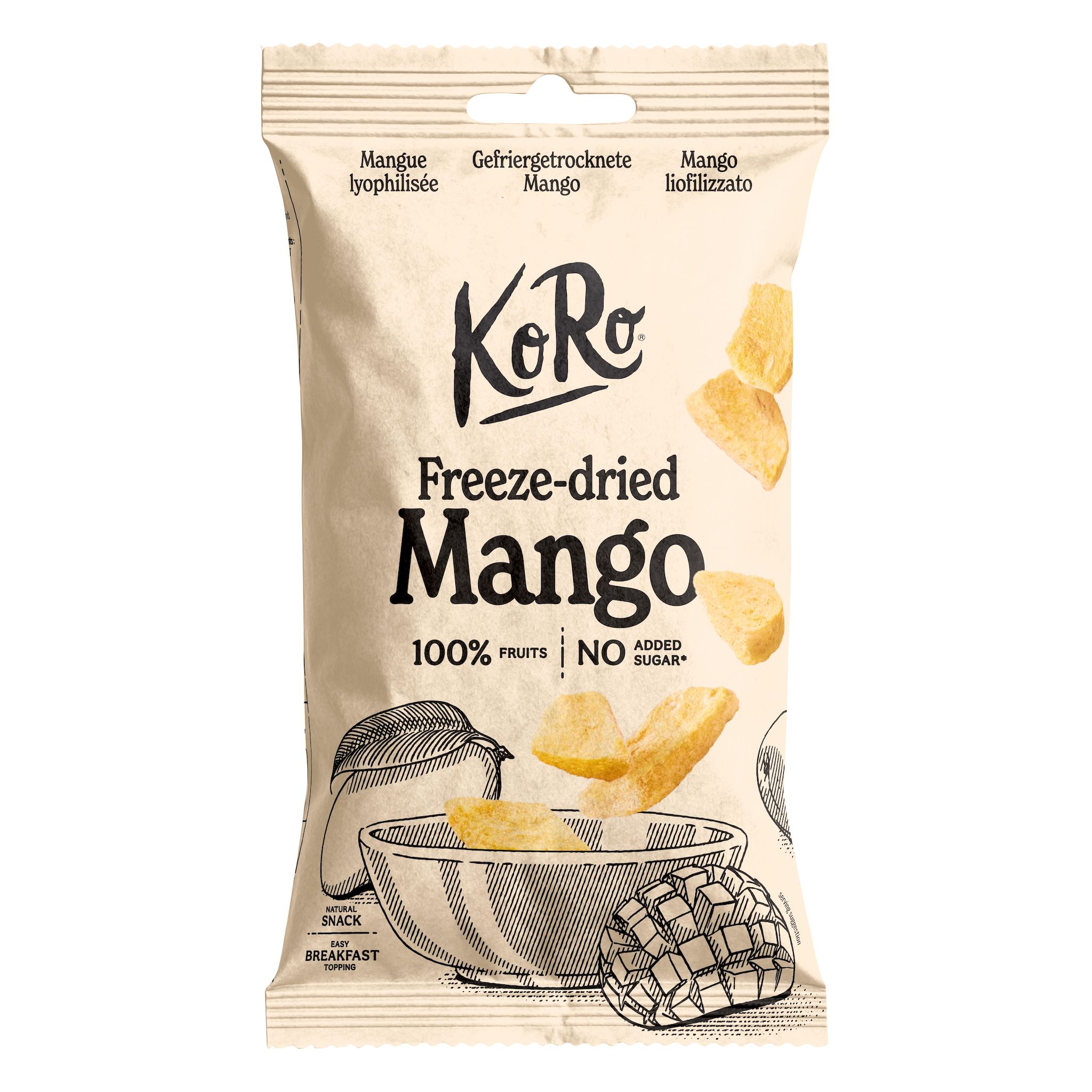 KORO Mangue lyophilisée sans sucres ajoutés 30g