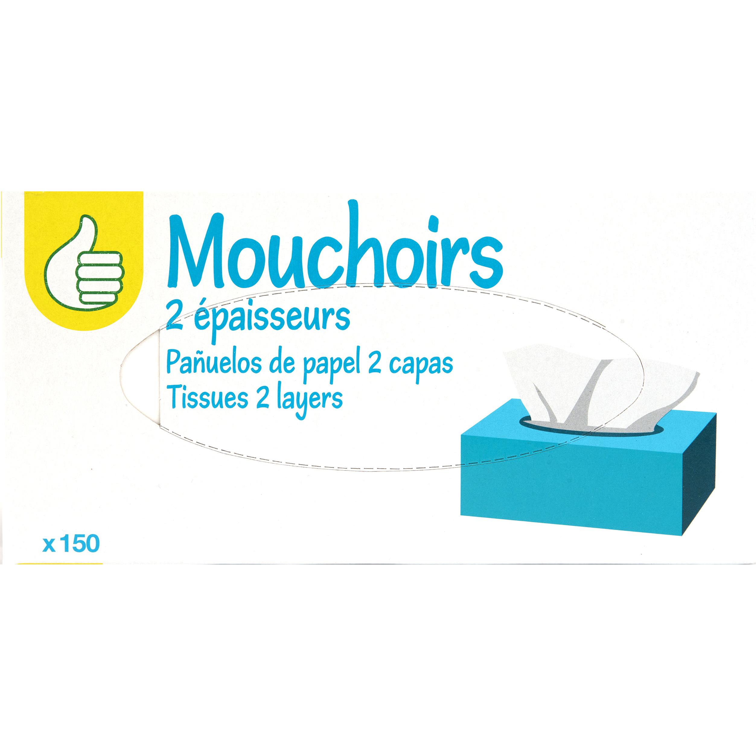 POUCE Boite de mouchoirs 2 épaisseurs 150 mouchoirs