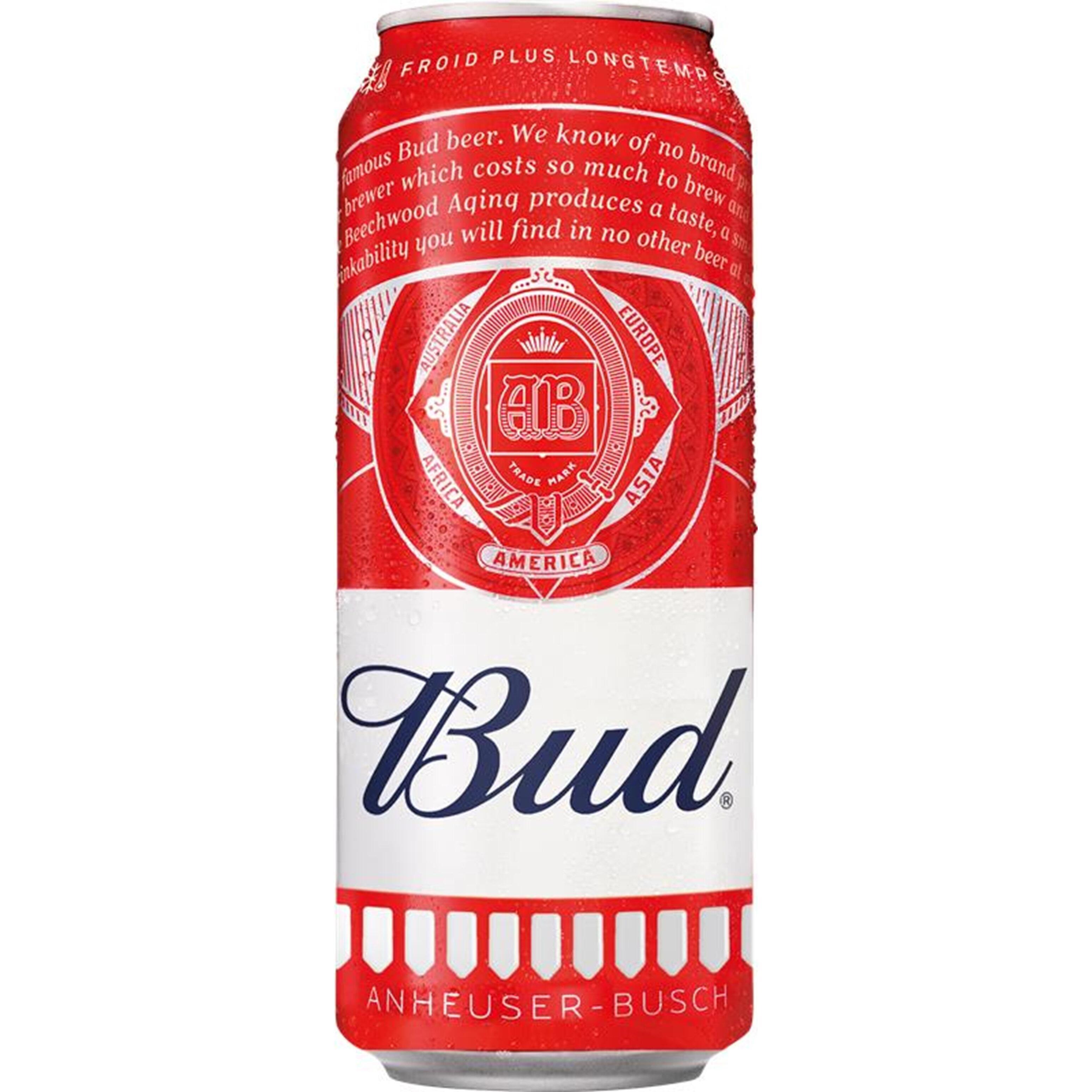Voir la diapositive 2 : BUD Cold Grip Bière blonde 5% boîte 50cl