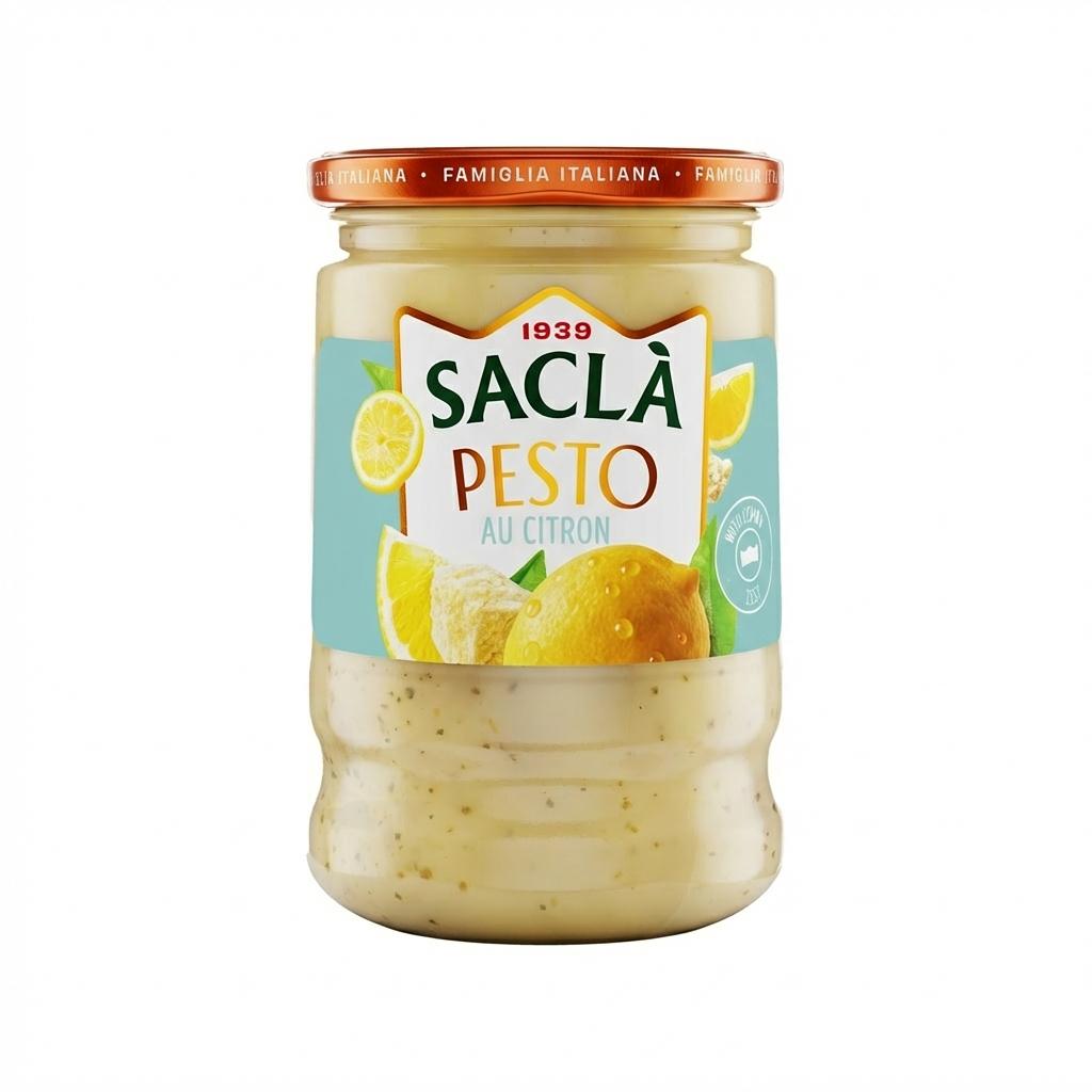 SACLA Pesto au citron au fromage italien et amandes 190g