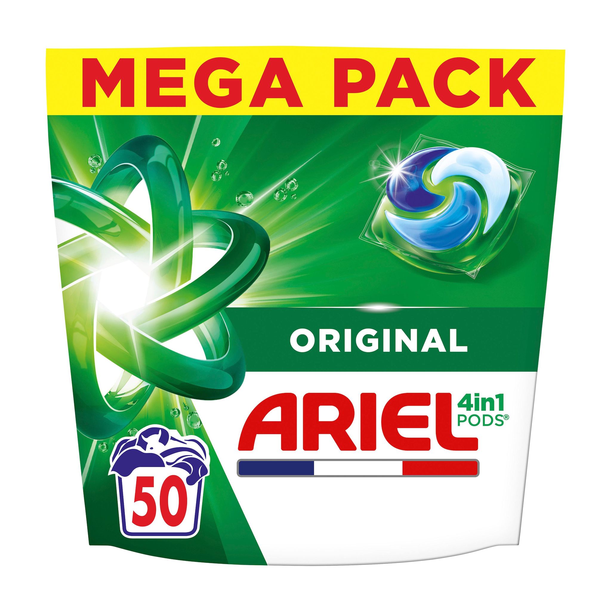 ARIEL 4in1 PODS lessive capsules 50 capsules