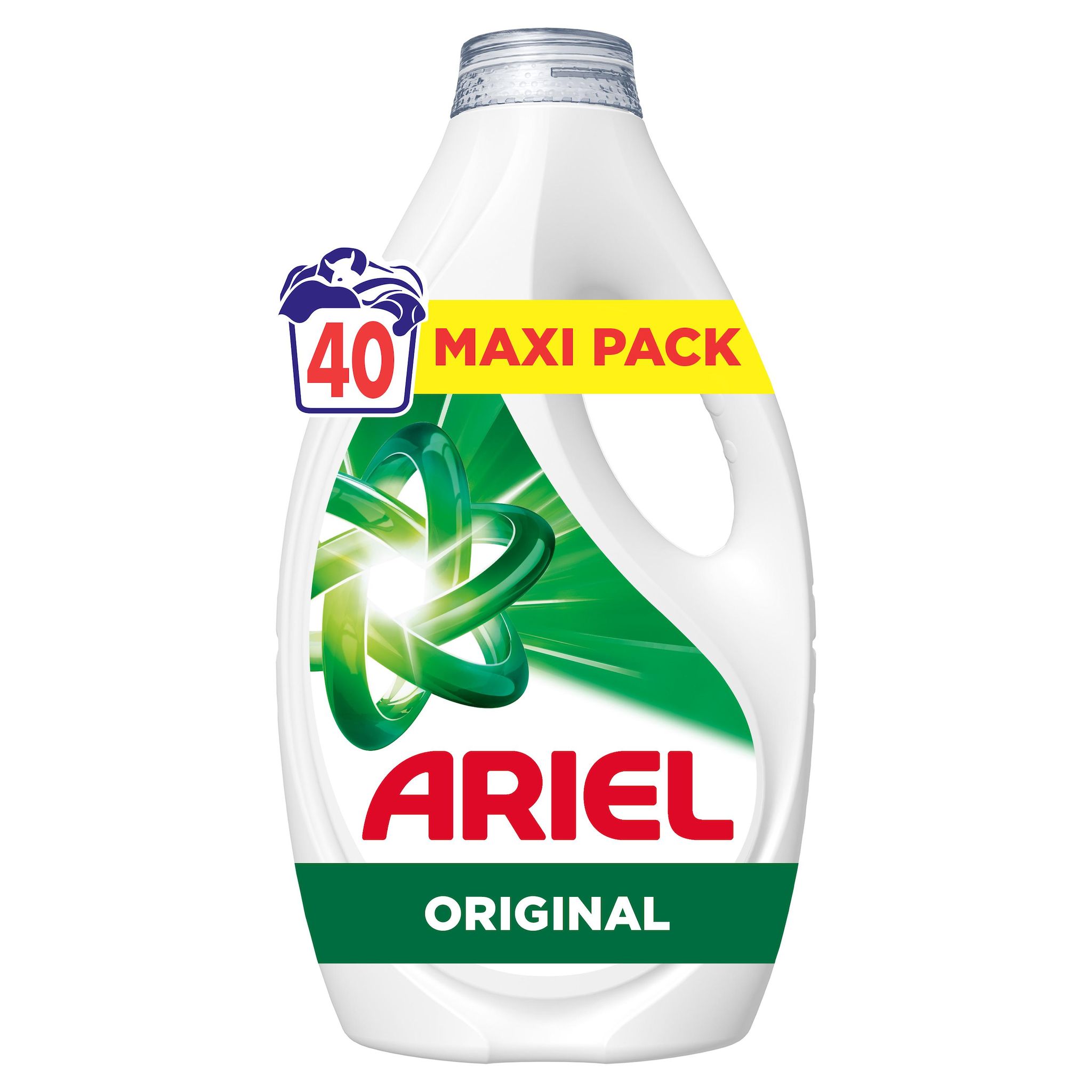 ARIEL Liquide de lavage détergent original 40 lavages 1.8l