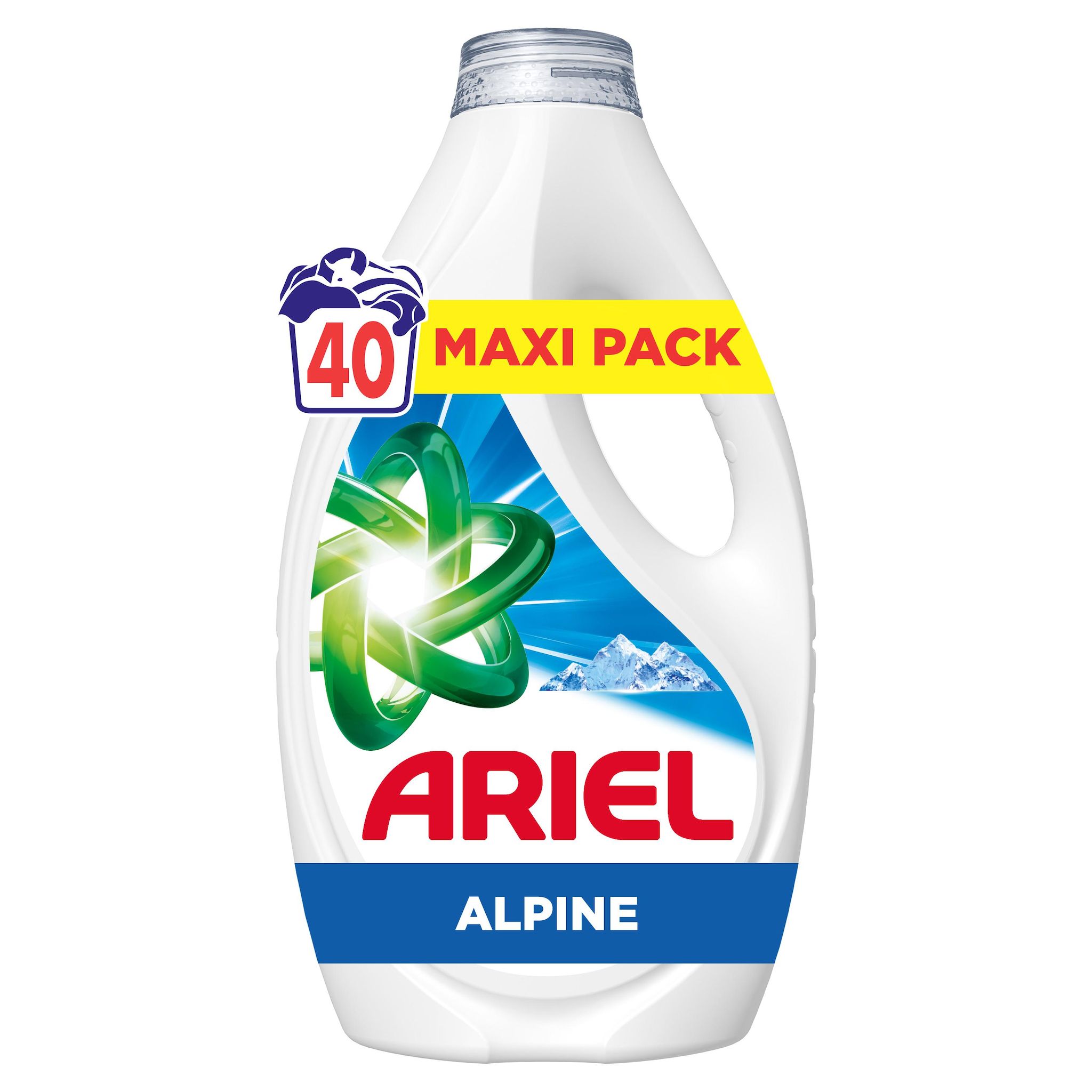 ARIEL Lessive liquide alpin 40 lavages 1,8l