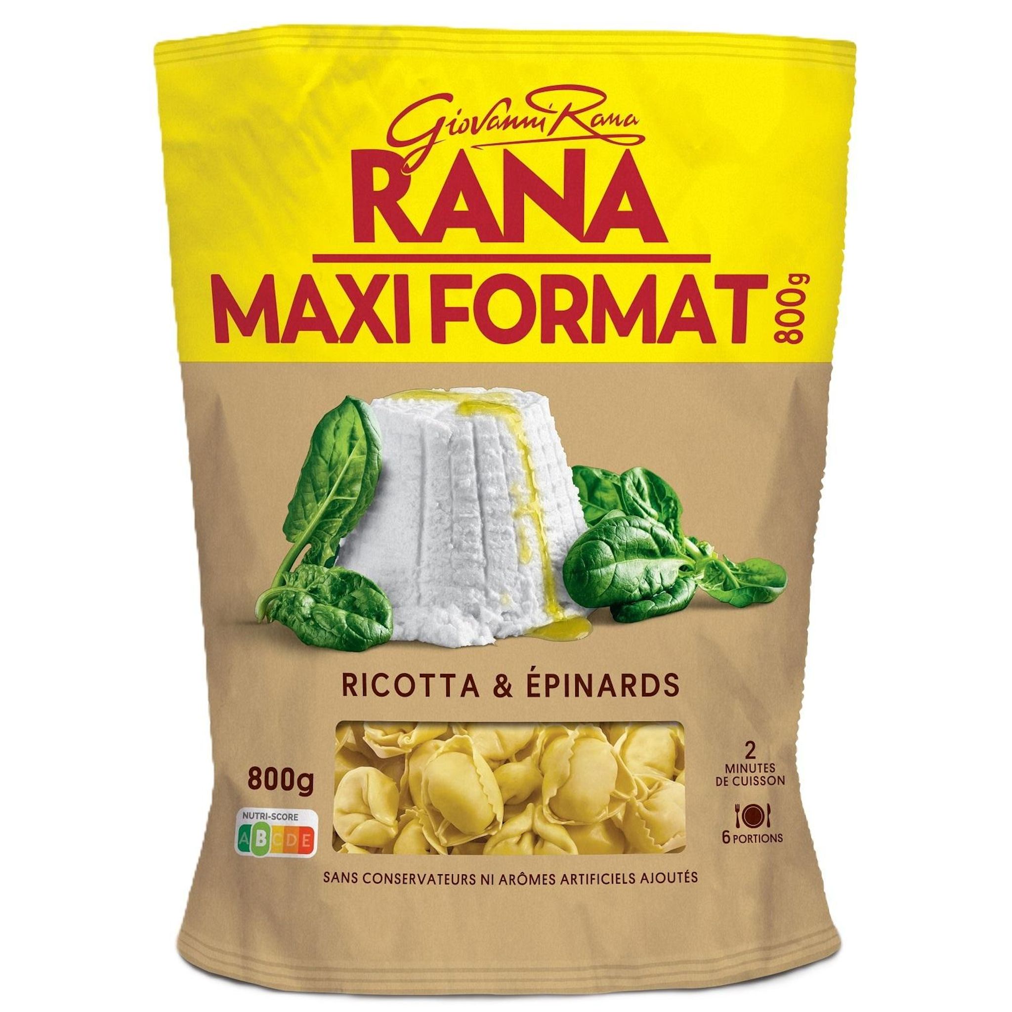 RANA Tortellini ricotta et epinards 6 parts 800g