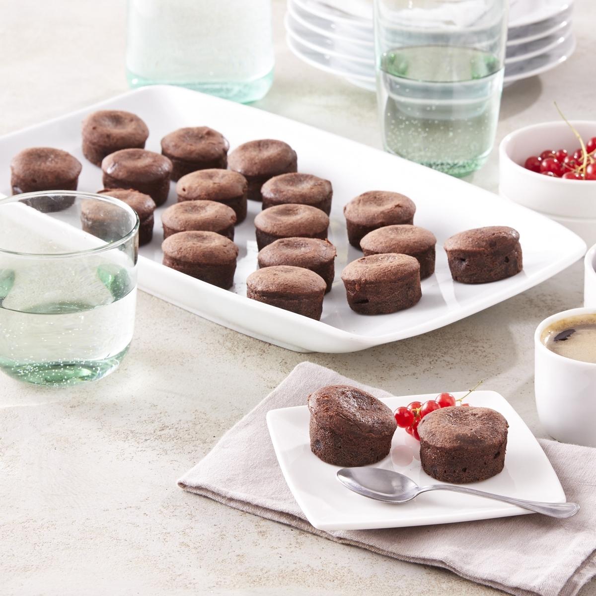 AUCHAN LE TRAITEUR Mini moelleux chocolat 48 pièces 1440g