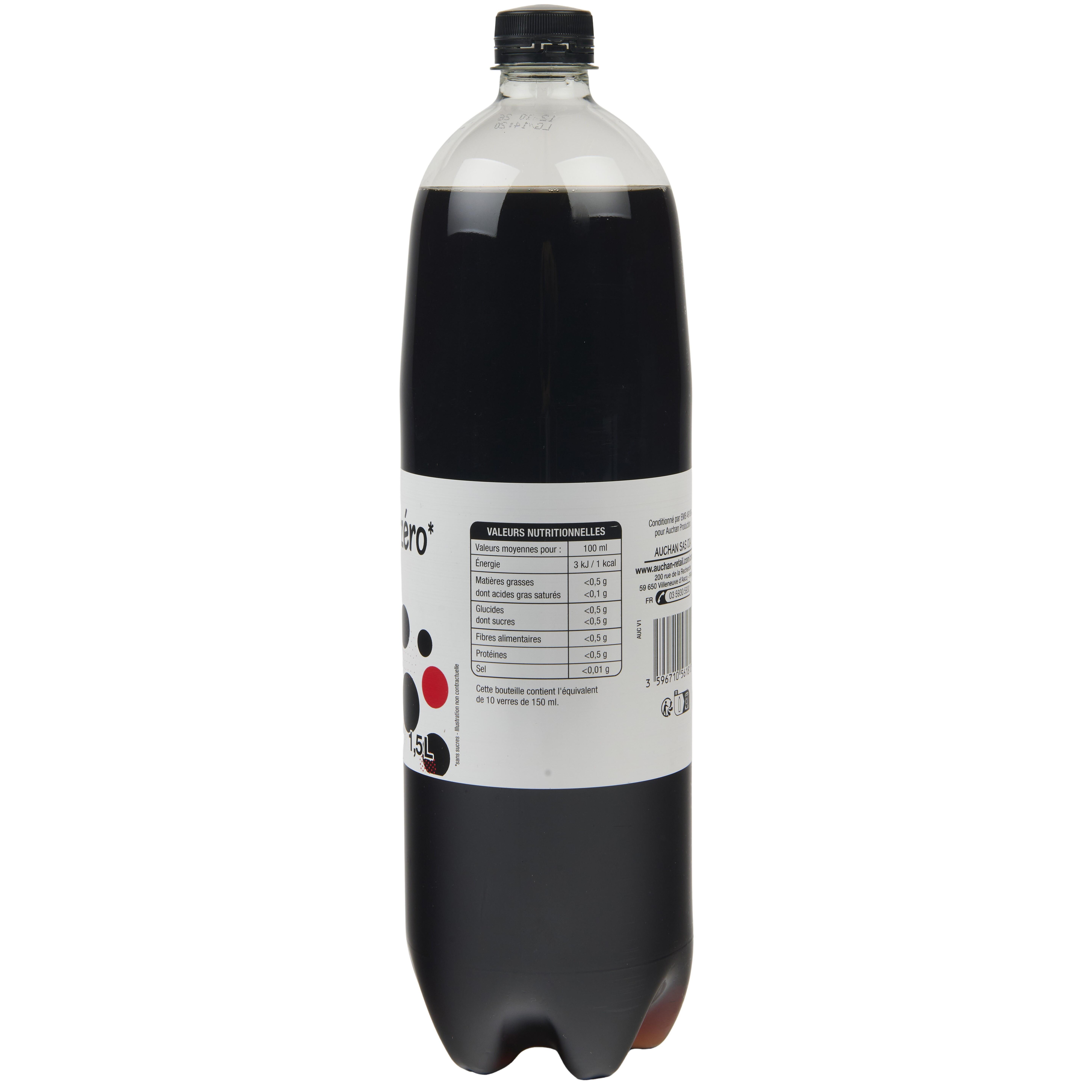 Voir la diapositive 3 : POUCE Boisson au cola zéro 1.5l