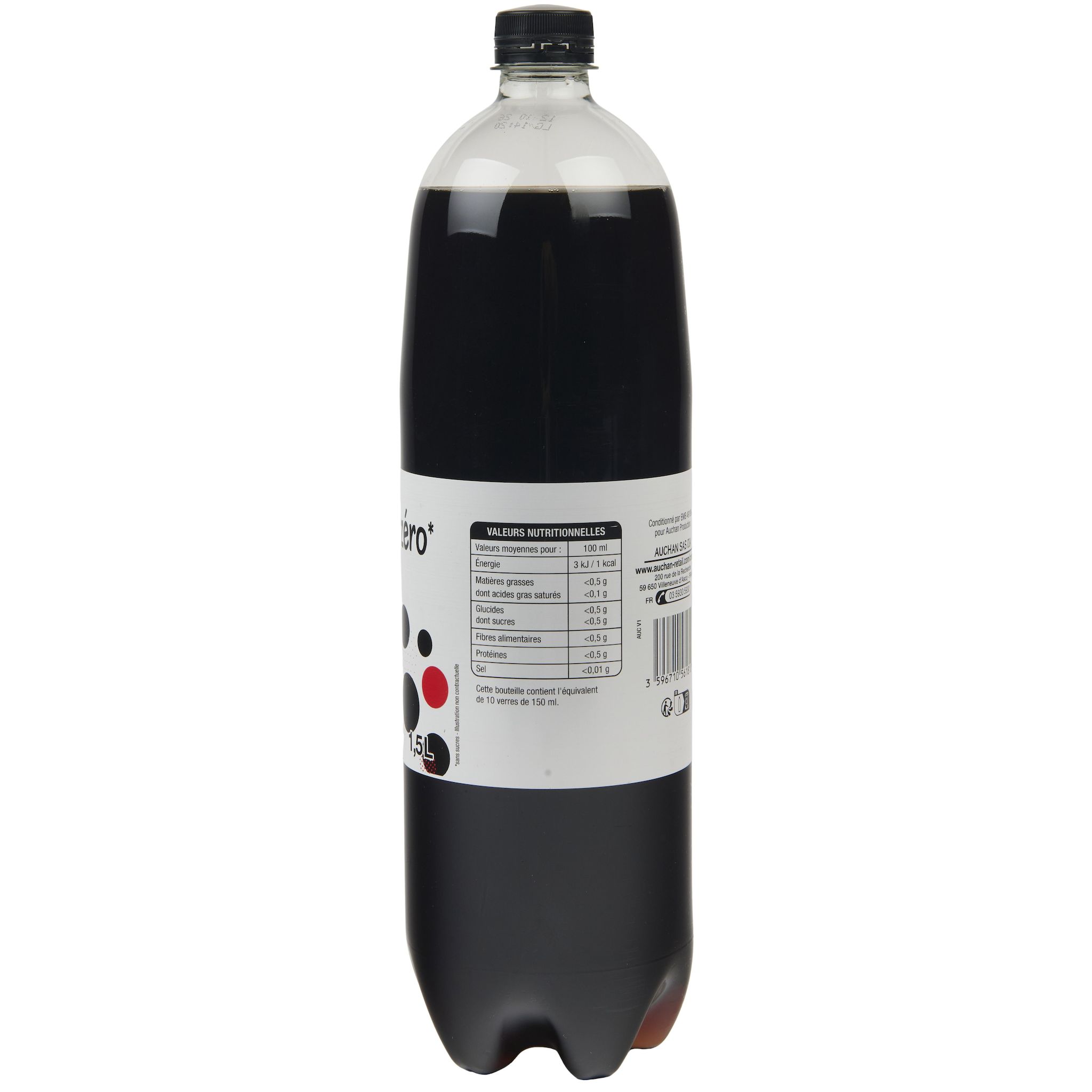 Voir la diapositive 3 : POUCE Boisson au cola zéro 1.5l