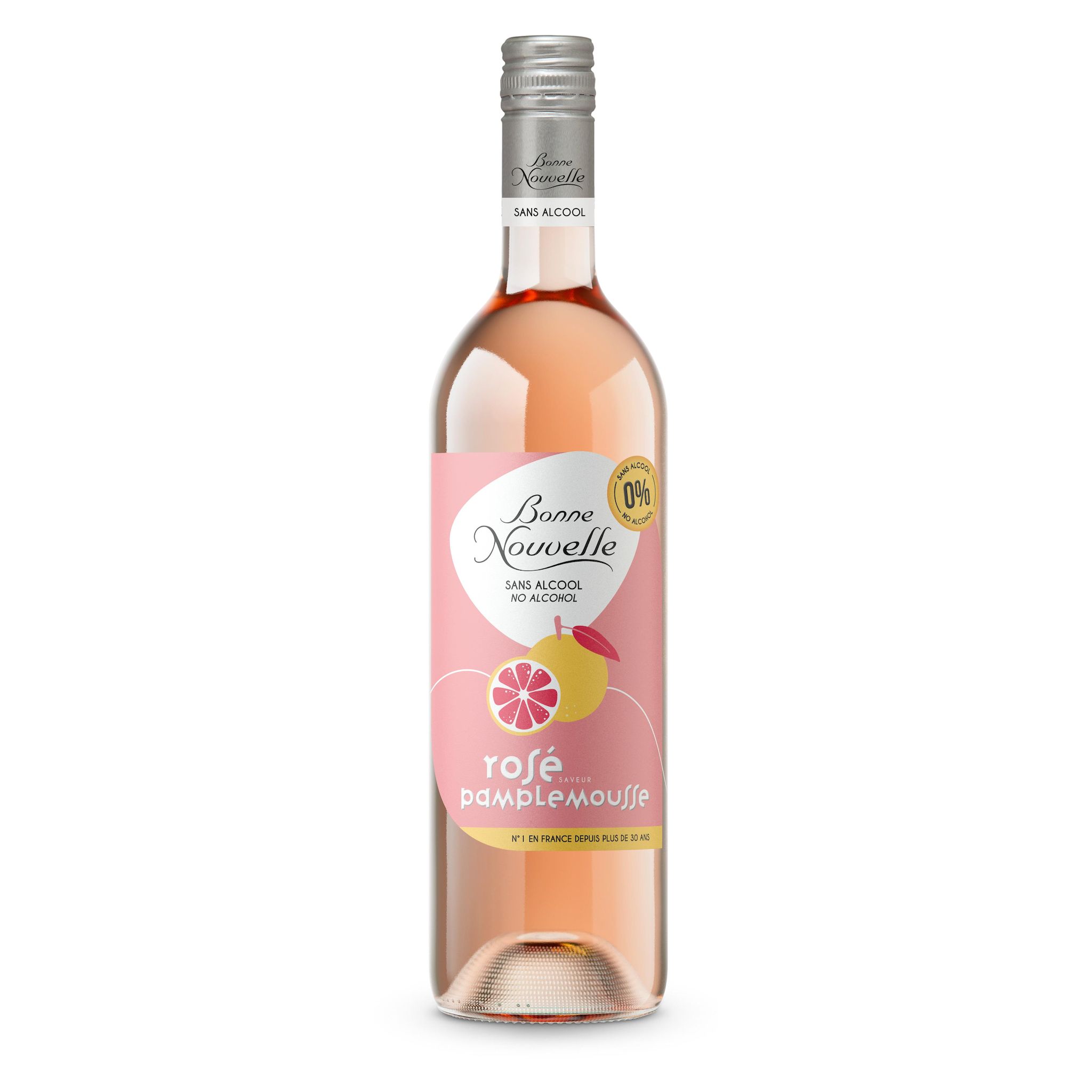 BONNE NOUVELLE Vin sans alcool rosé pamplemousse 75cl
