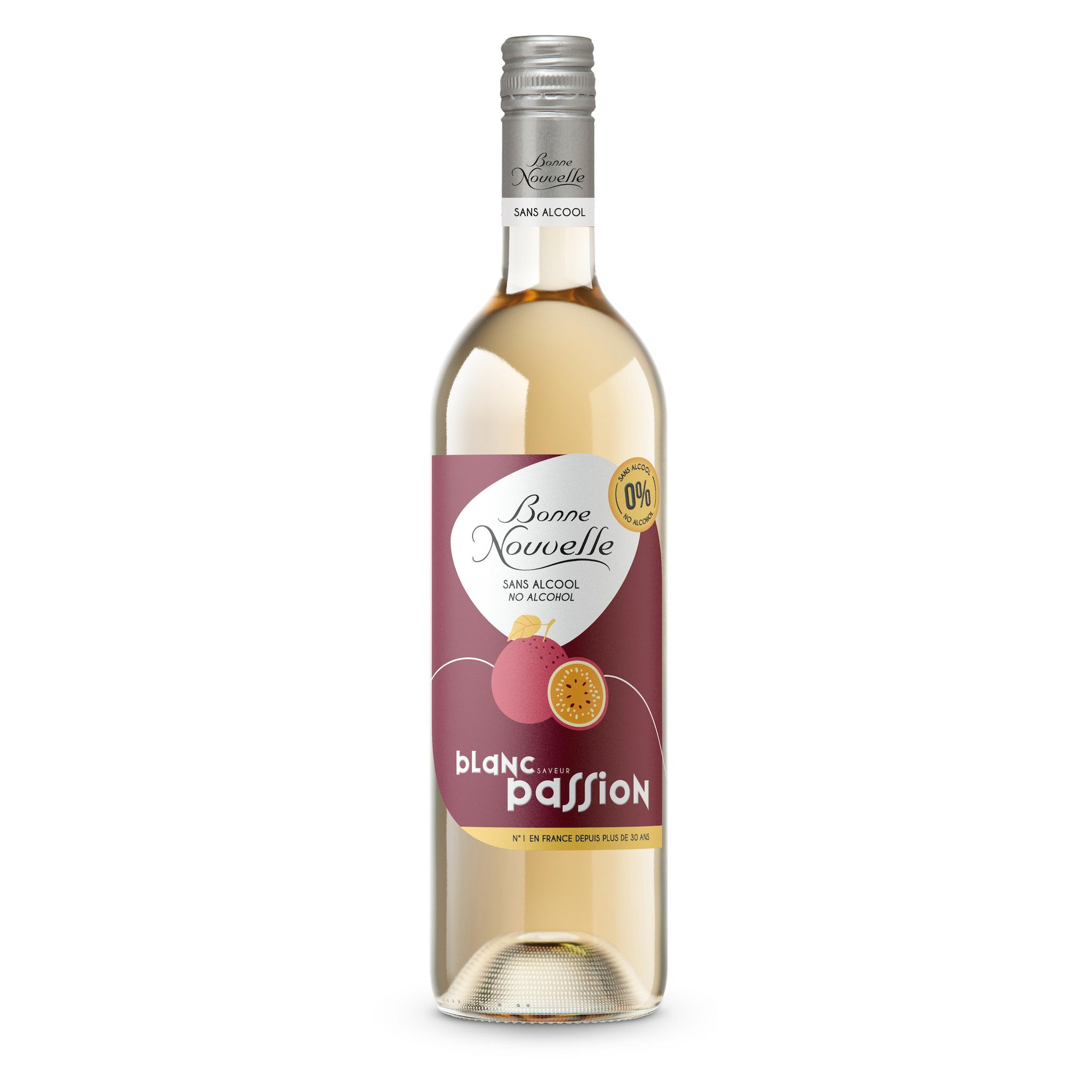BONNE NOUVELLE Vin sans alcool blanc passion 75cl