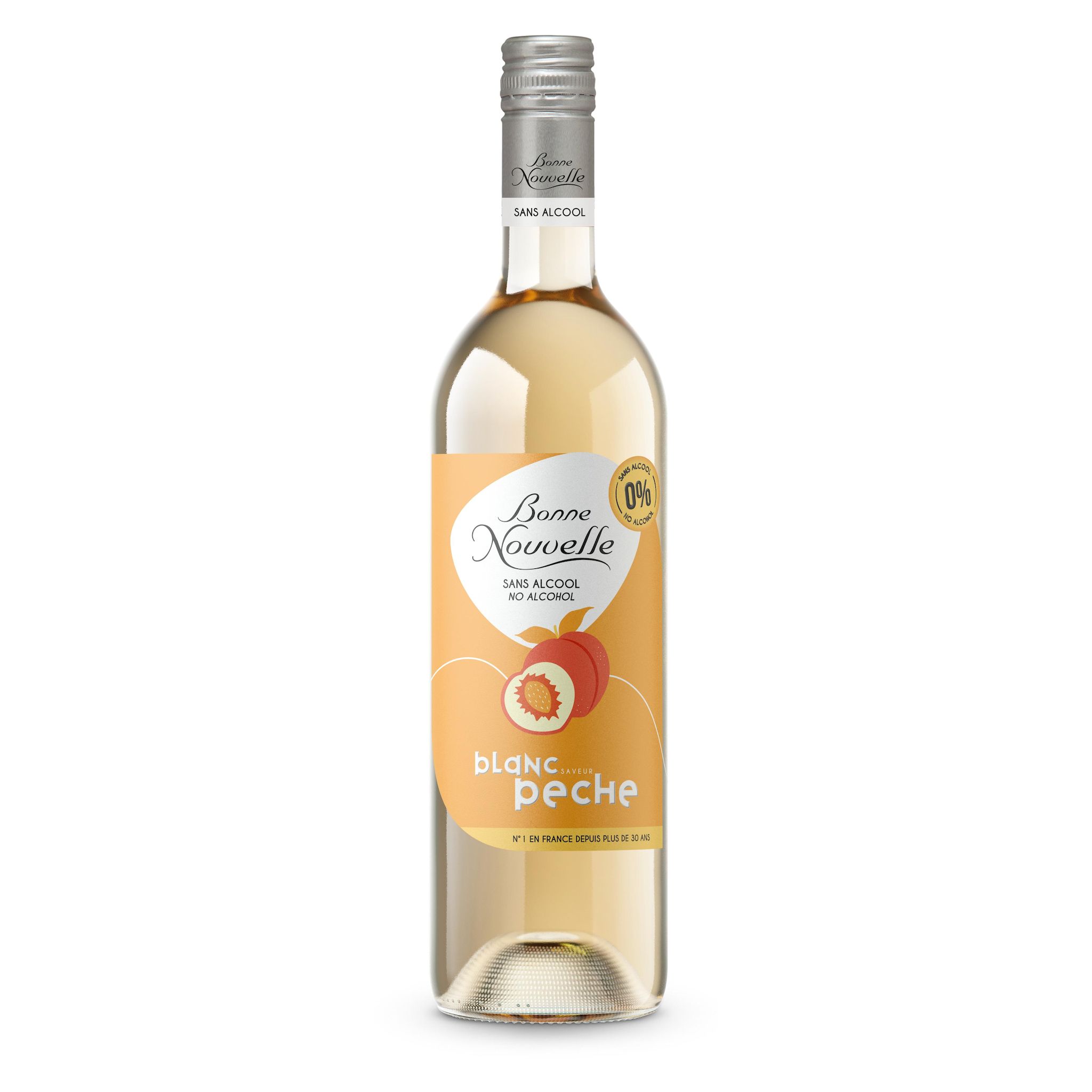 BONNE NOUVELLE Vin sans alcool blanc pêche 75cl
