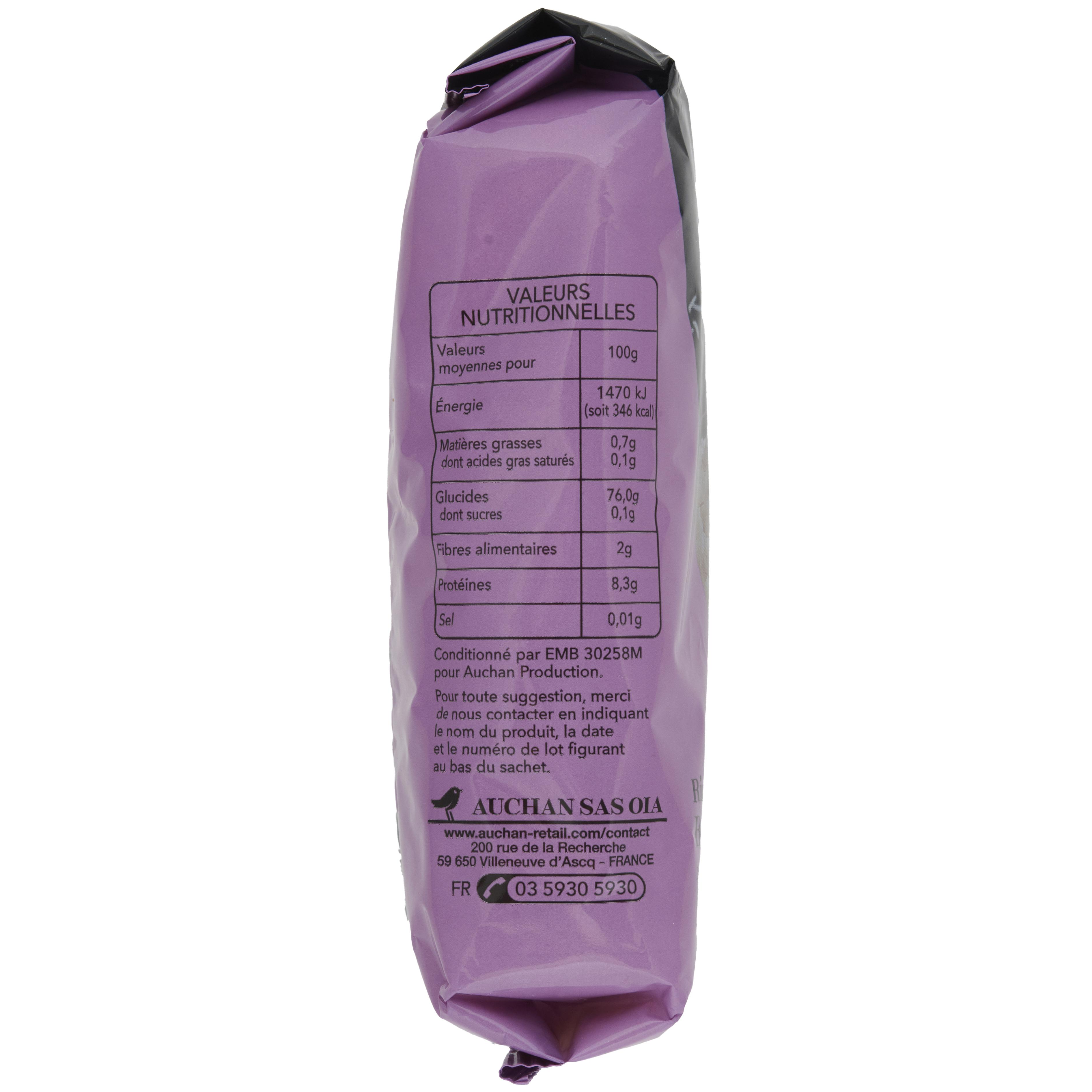 Voir la diapositive 2 : AUCHAN COLLECTION Riz Basmati d'Himalaya 500g