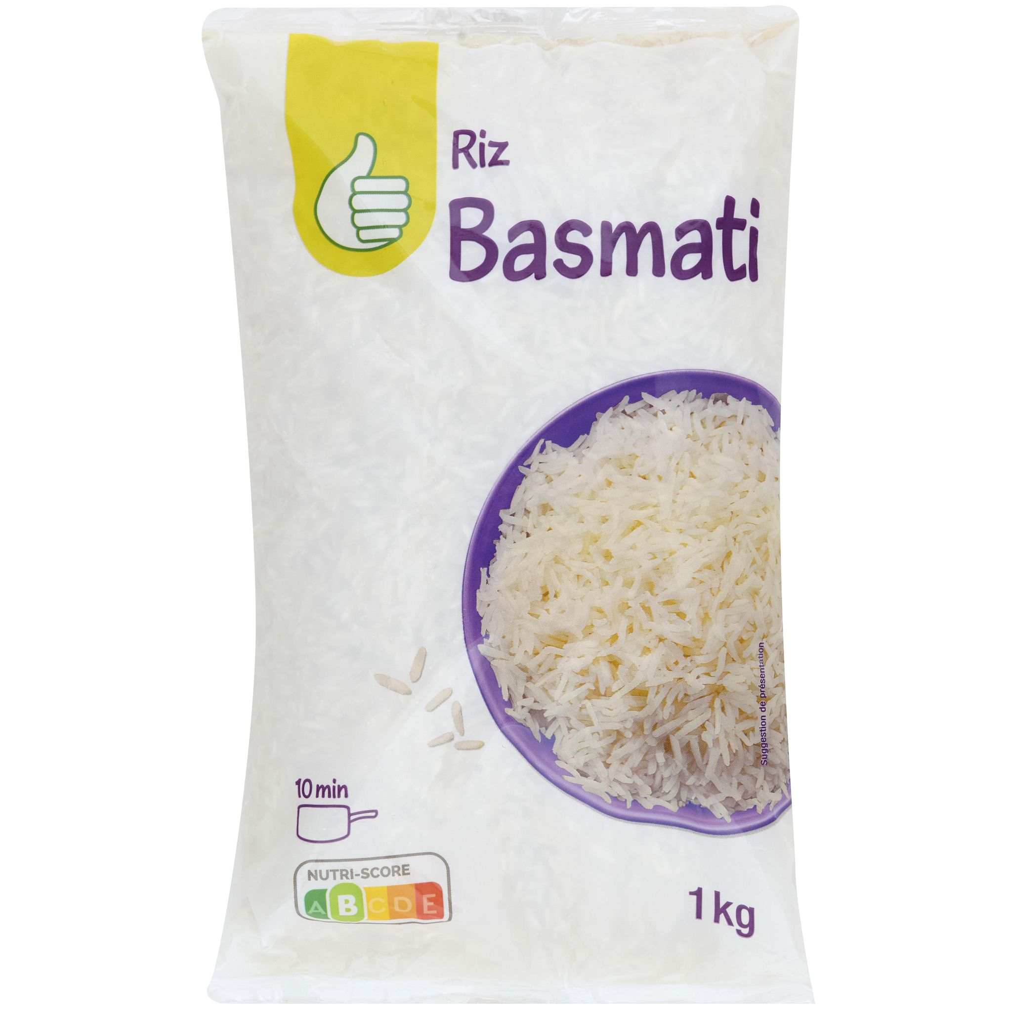 Voir la diapositive 1 : AUCHAN Riz basmati 1kg