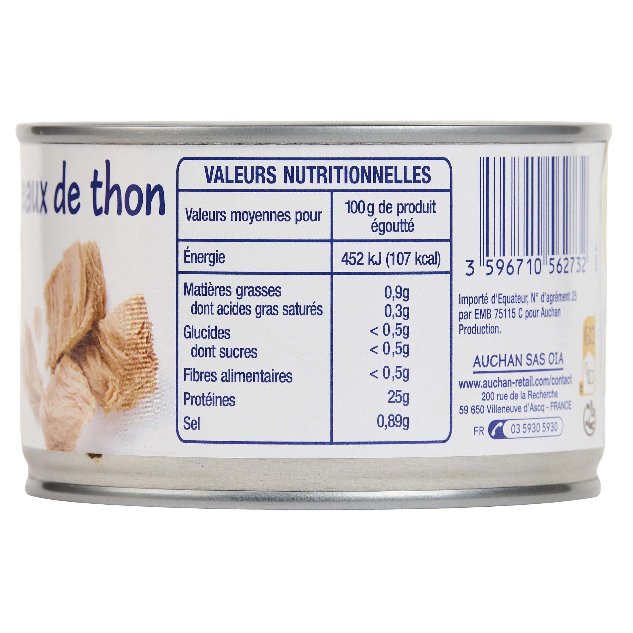 Voir la diapositive 7 : POUCE Morceaux de thon au naturel 280g