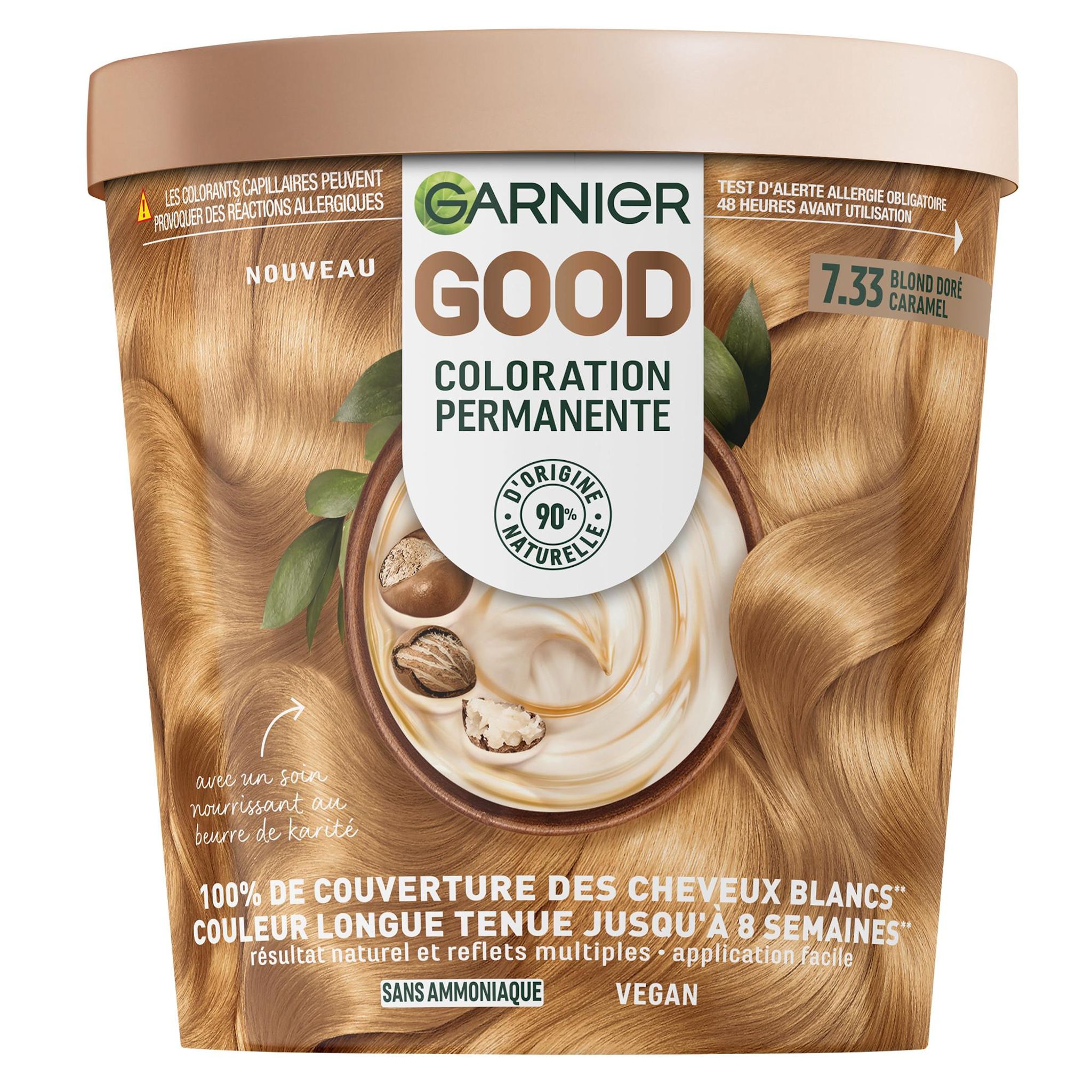 GARNIER Good Coloration permanent 7.33 blond doré caramel 1 kit