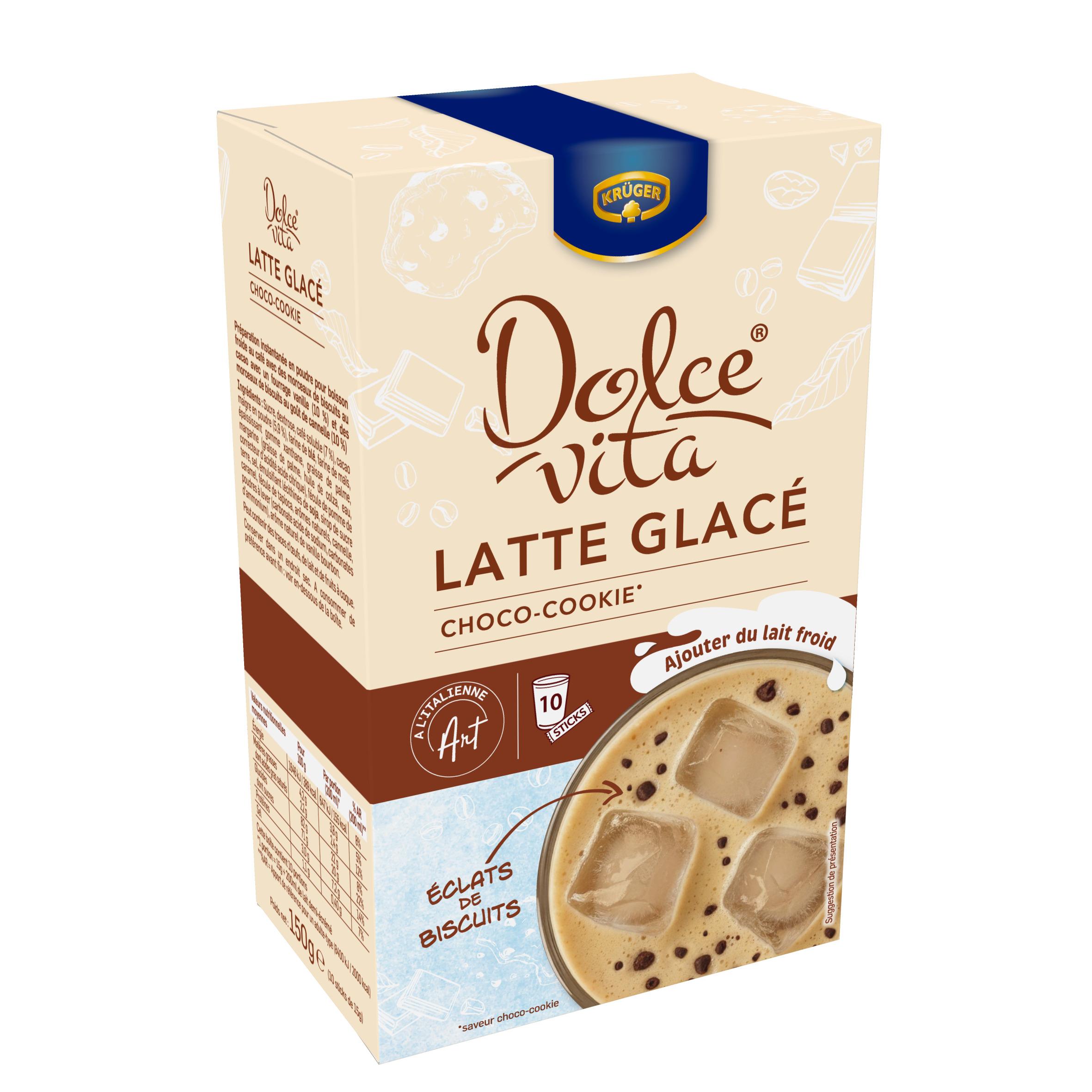 DOLCE VITA Latte glacé saveur choco-cookie 10 sticks 150g