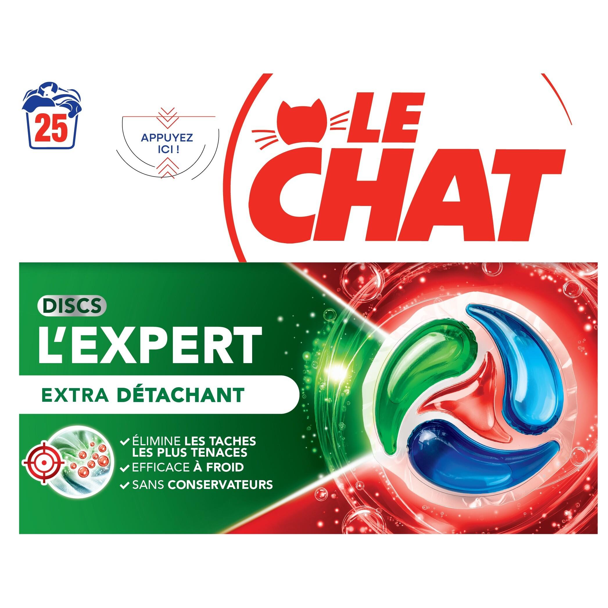 LE CHAT Lessive capsules extra détachant 25 doses