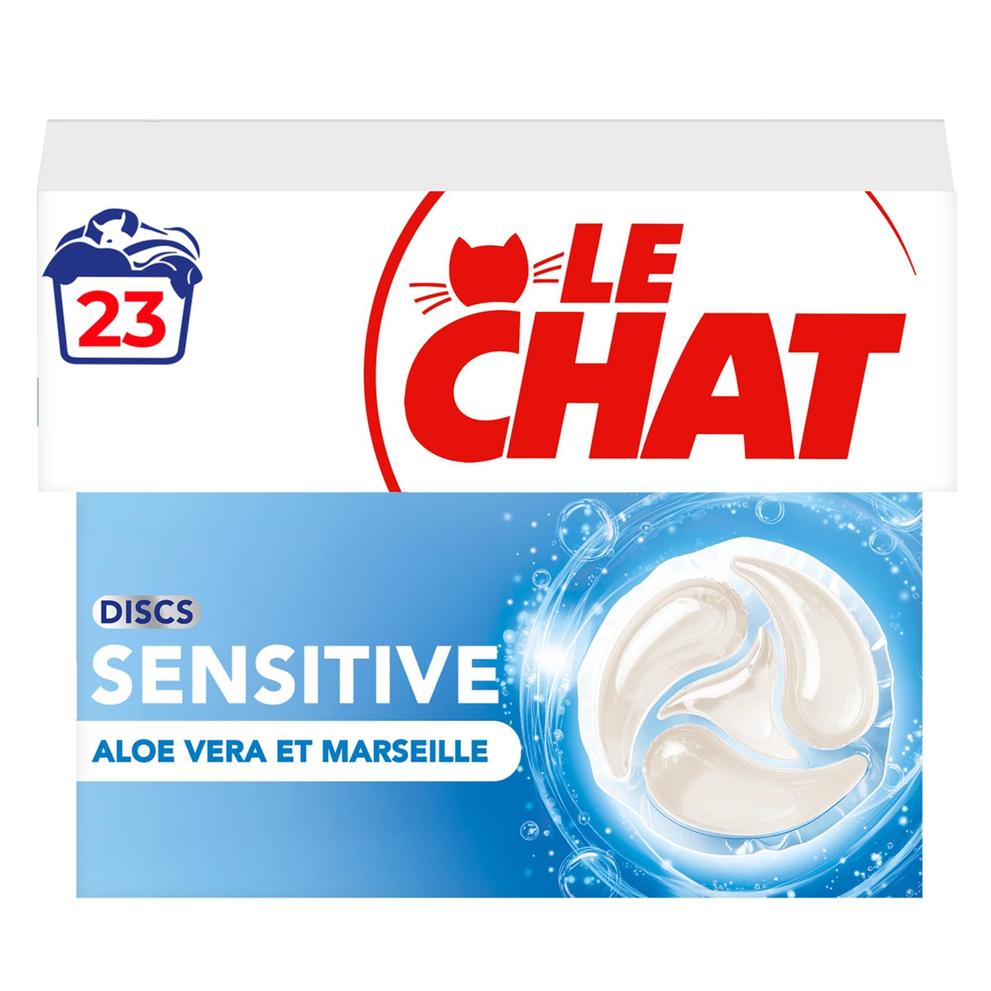 LE CHAT Lessive capsules savon de marseille hypoallergénique aloe vera 23 doses