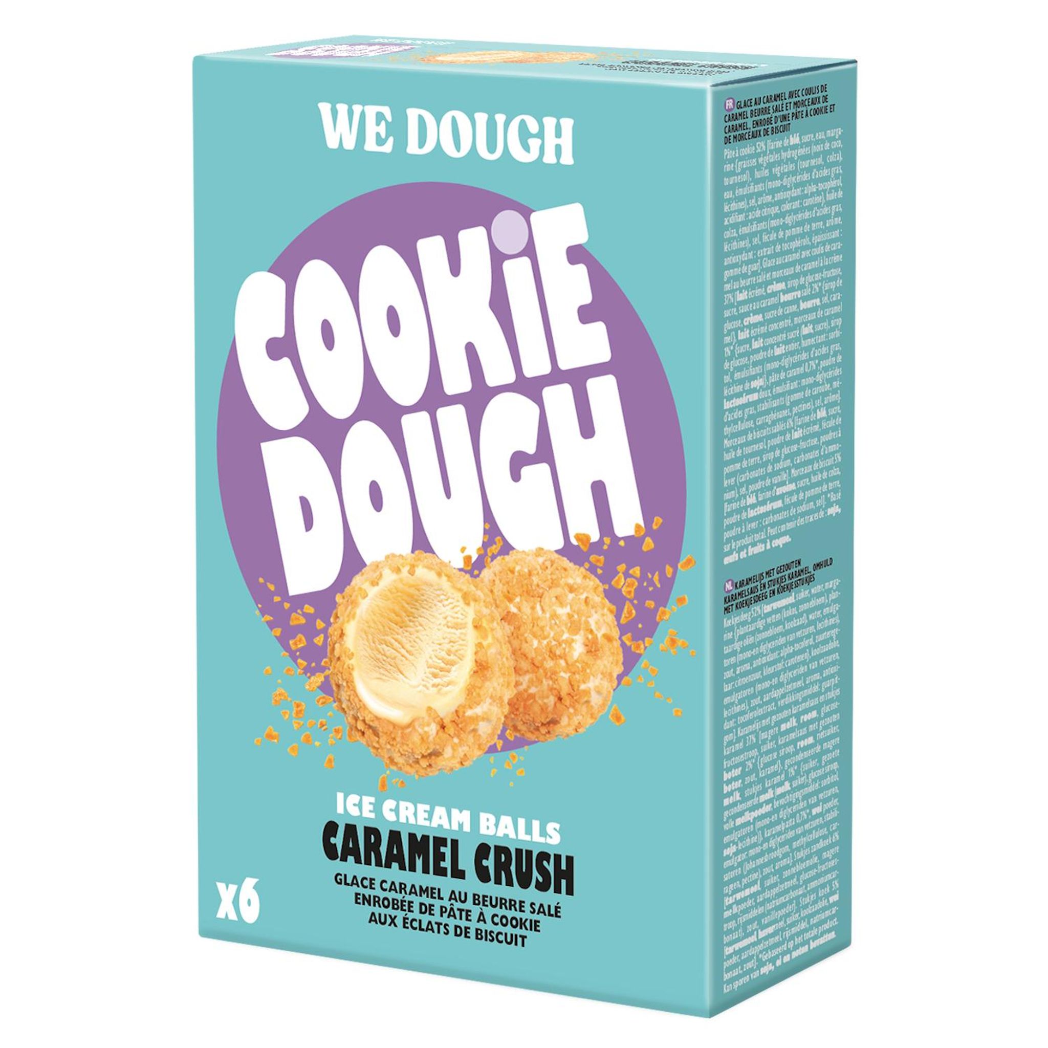 WE DOUGH Bâtonnets glacés caramel beurre salé 6x30g