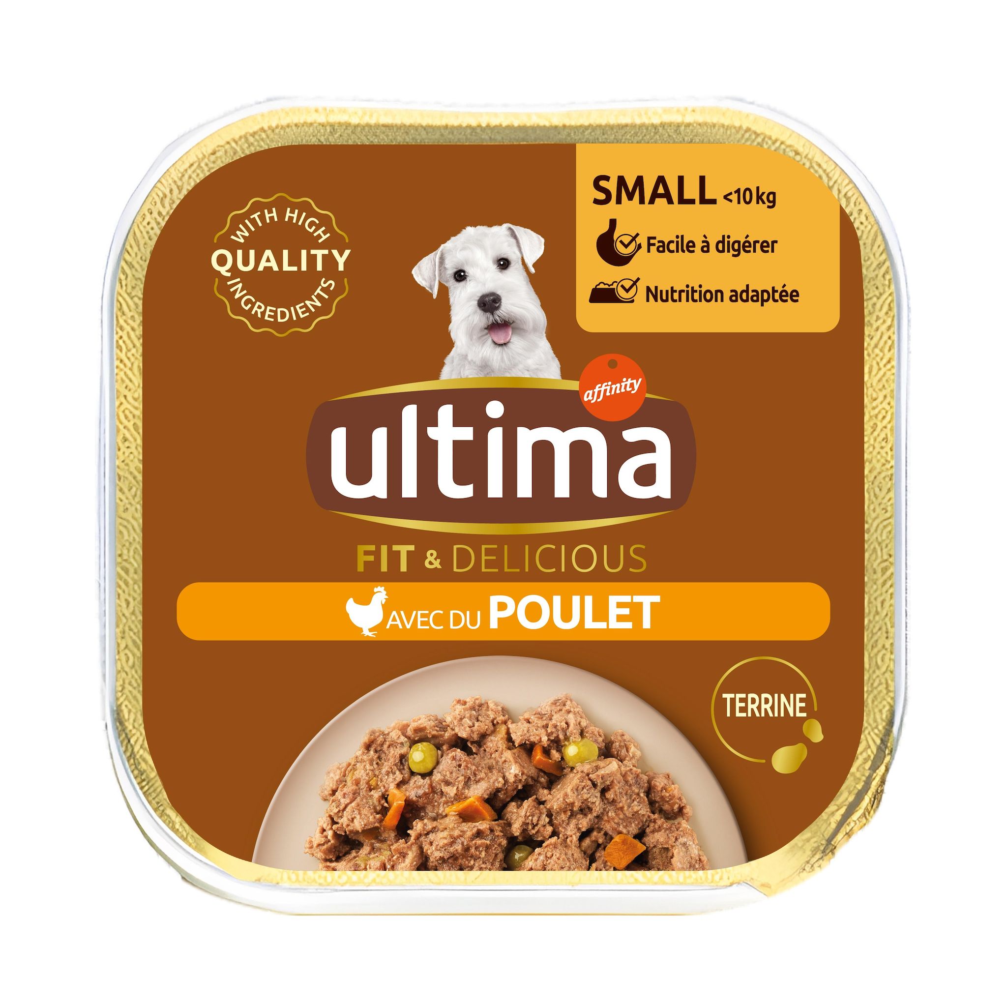 ULTIMA Terrine petit chien au poulet 150g