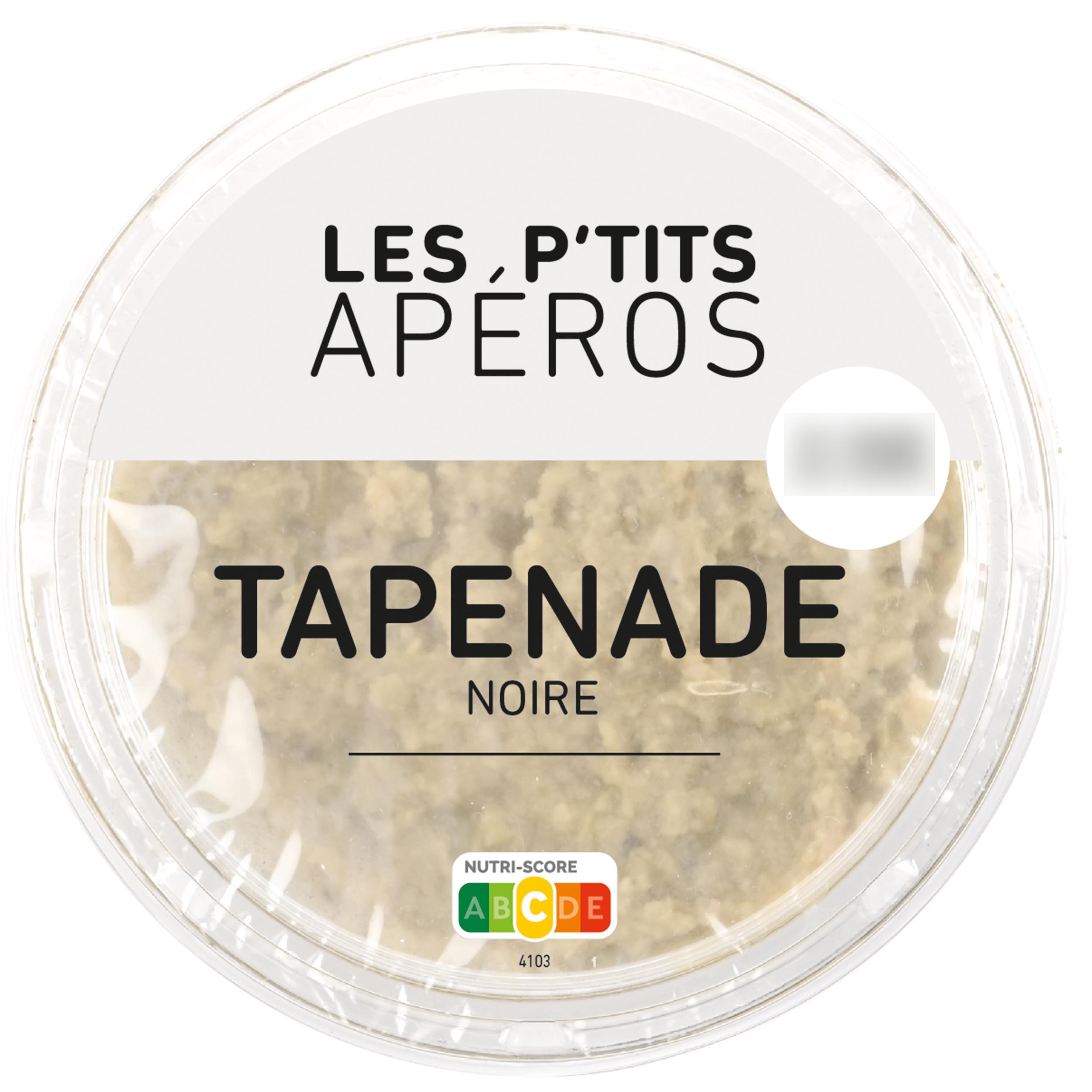 LES P'TITS APEROS Tapenade aux olives noires huile d'olive 140g