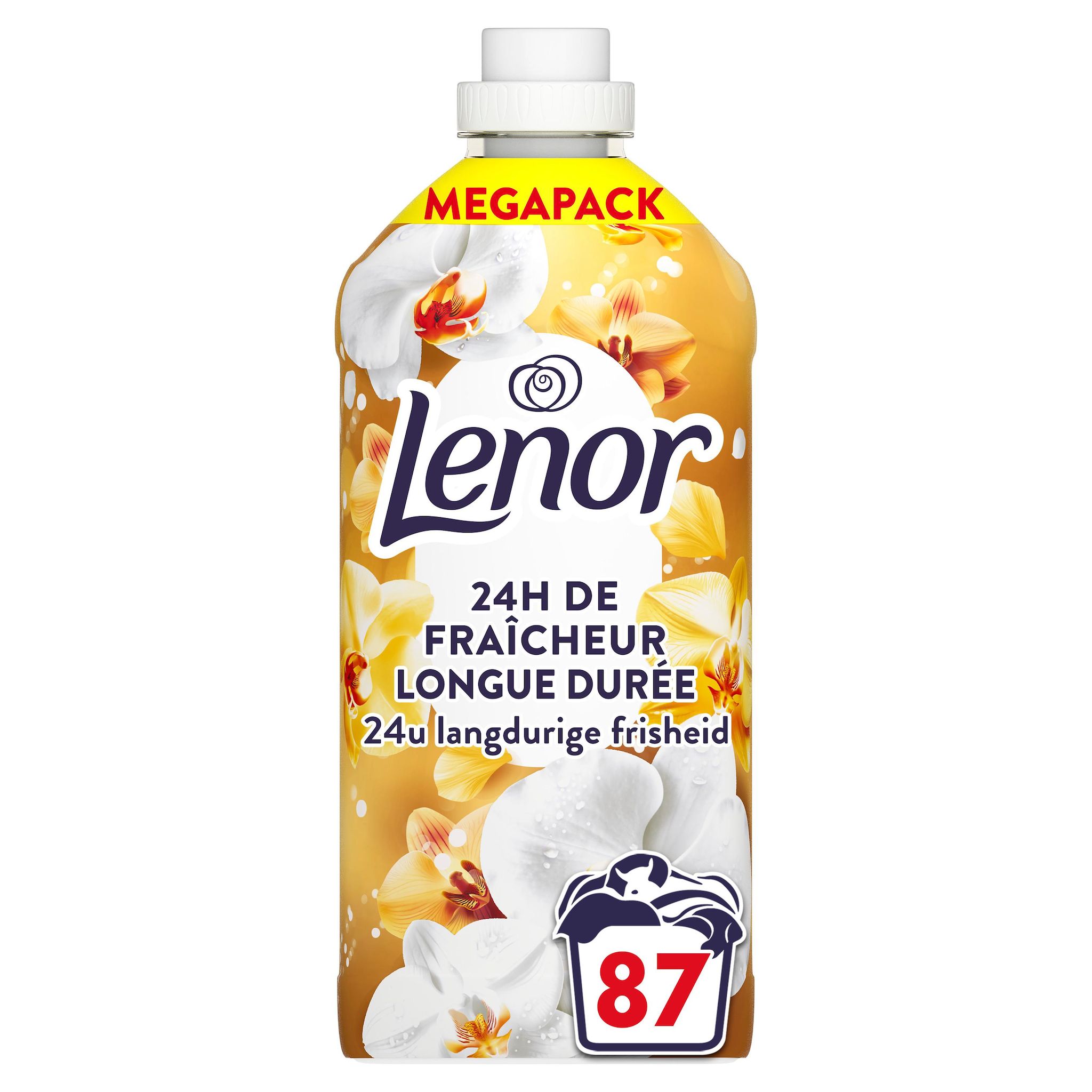 LENOR Adoucissant liquide ambre & orchidée 87 lavages 1,827l